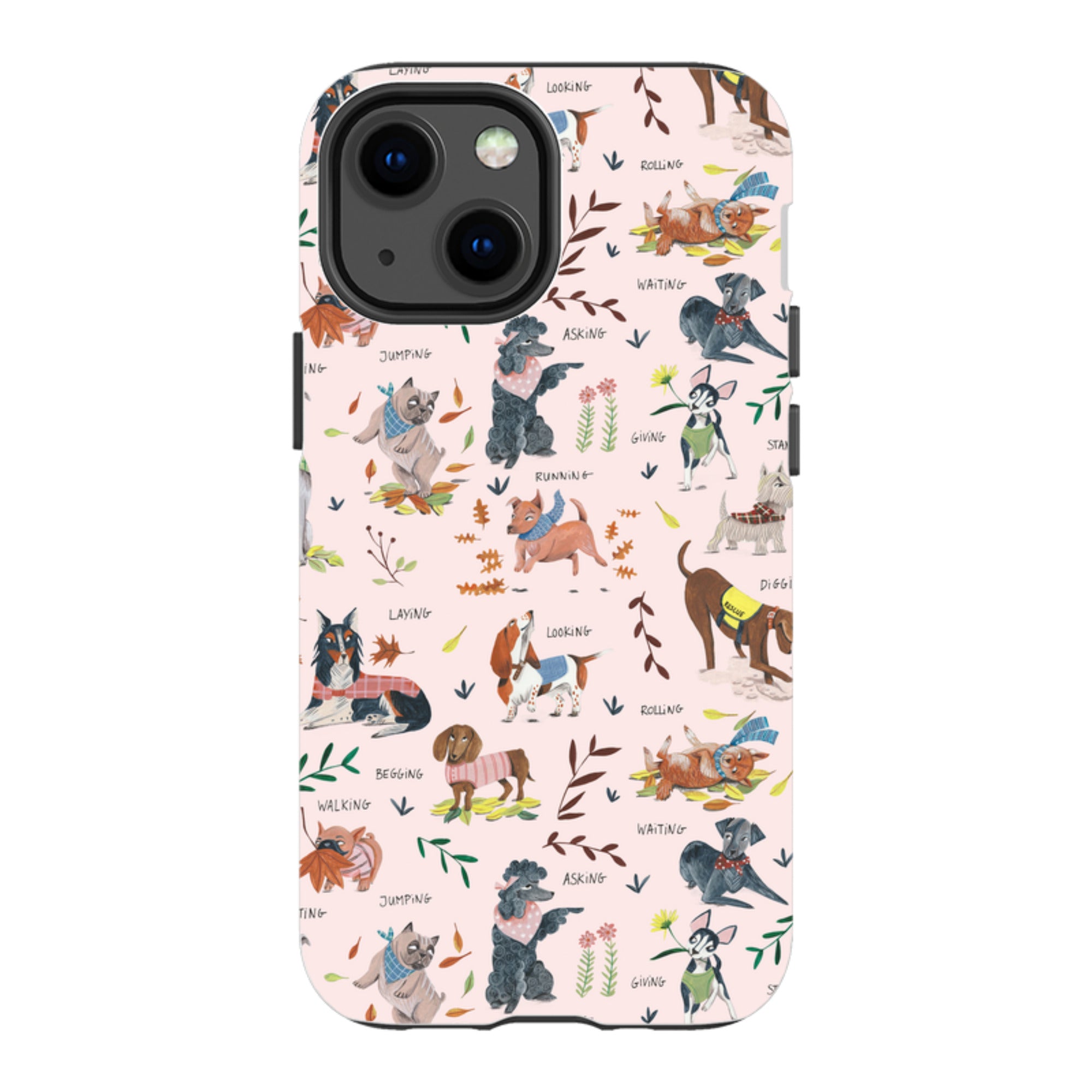 iPhone Tough Case - Dog Pattern By Caroline Bonne Muller