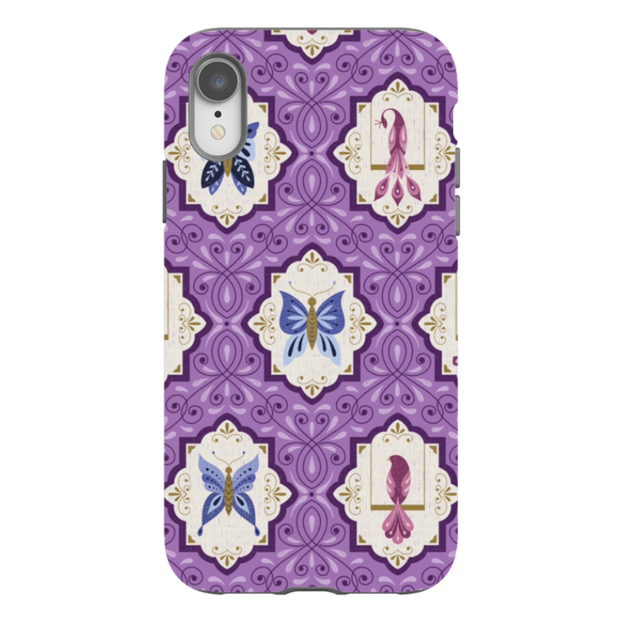 iPhone Tough Case - Wingframes Med Purple By Jenny Zemanek
