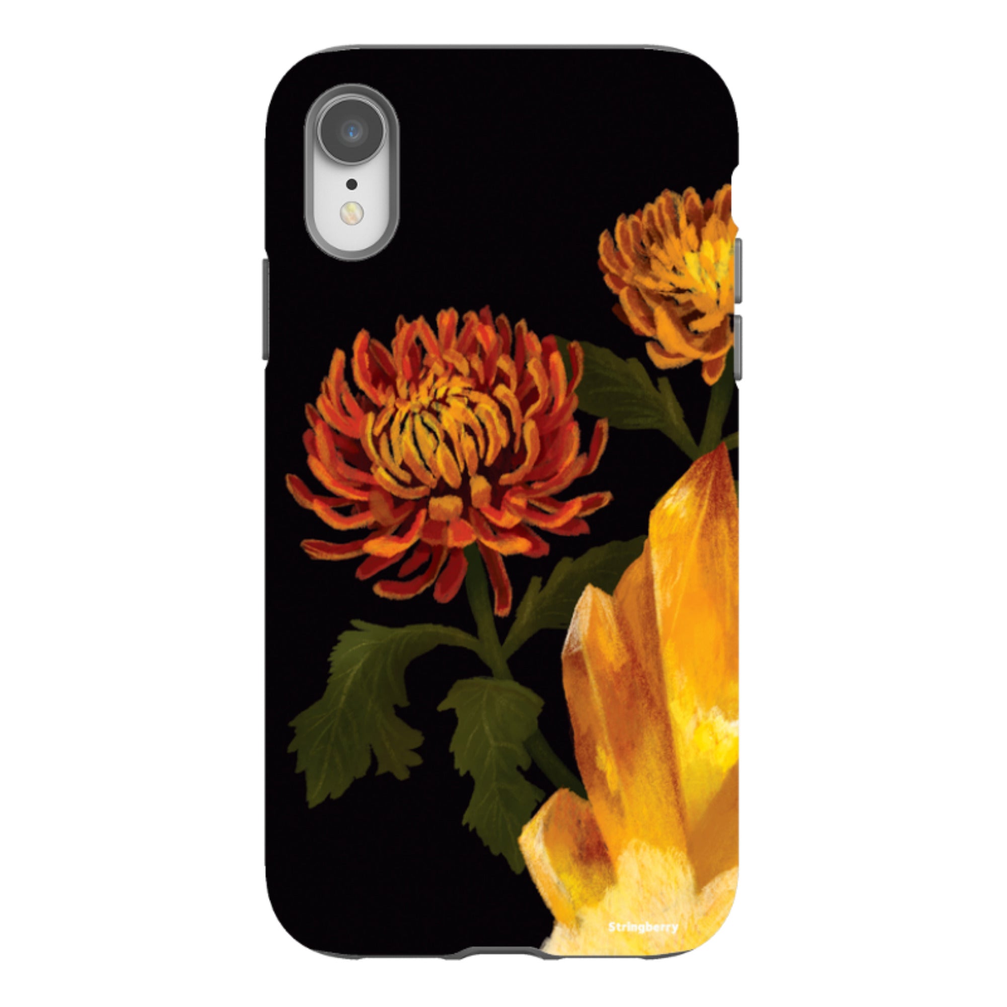iPhone Tough Case - Chrysanthemum Citrine By Anna Stead