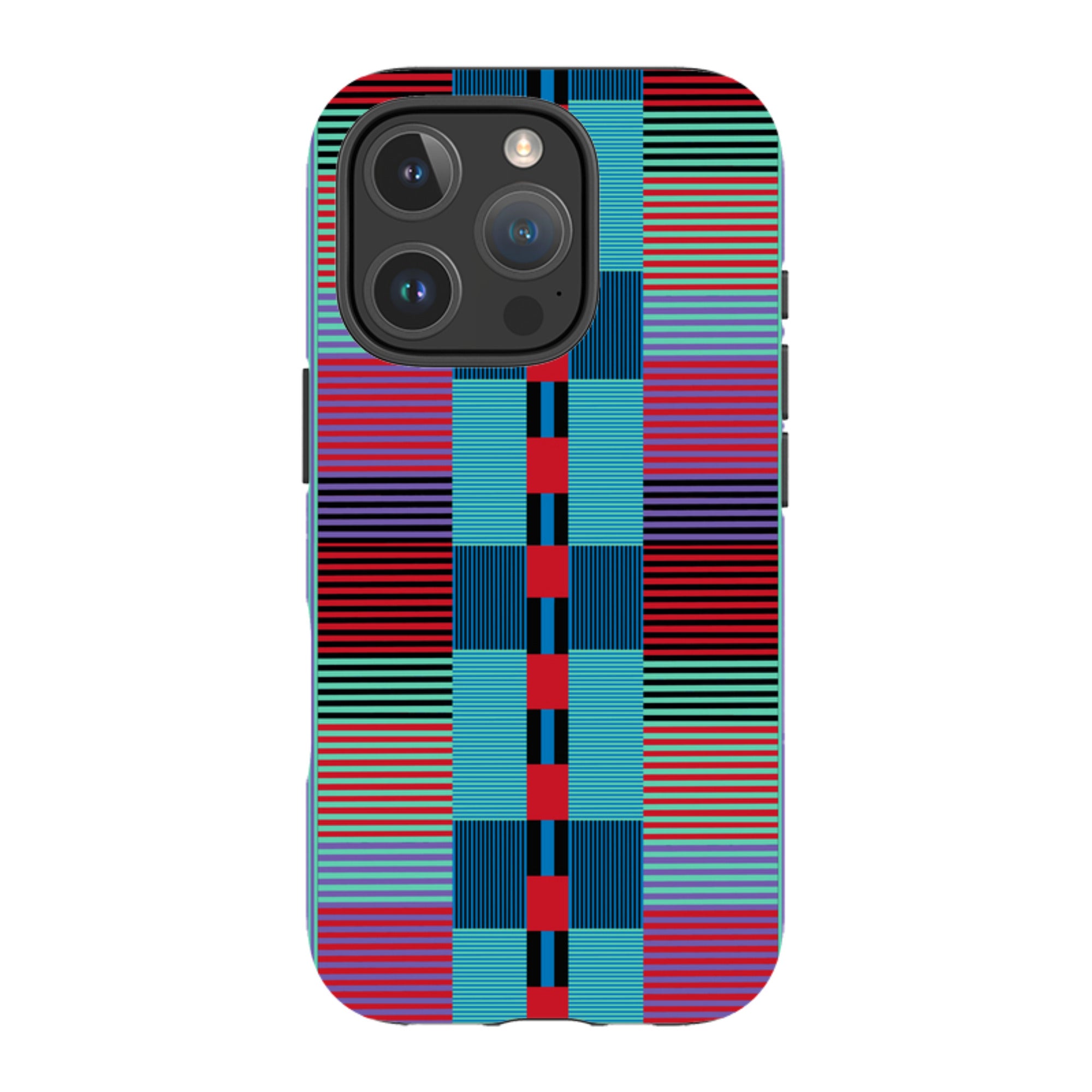 iPhone MagSafe Tough Case - Indian Stripe By Cressida Bell