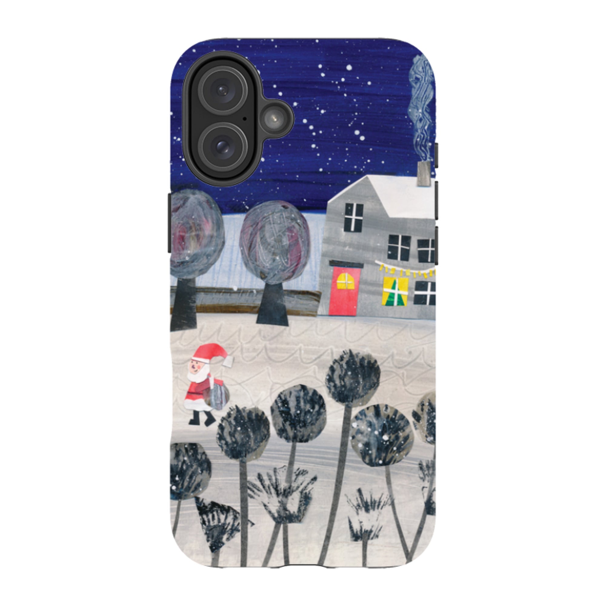 iPhone Tough Case - Santa By Tracey English