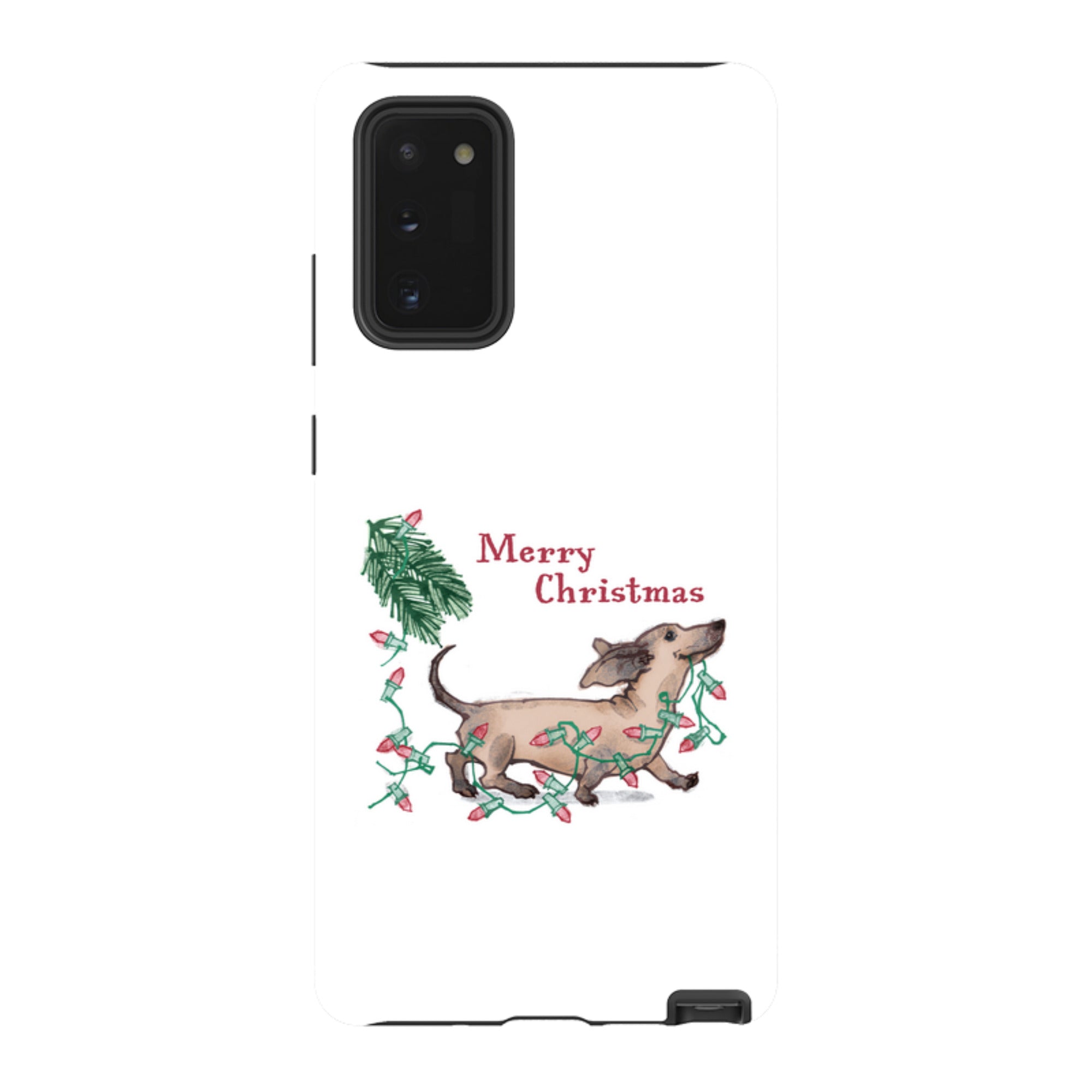 Samsung Tough Case - Christmas Dachshund By Liane Payne