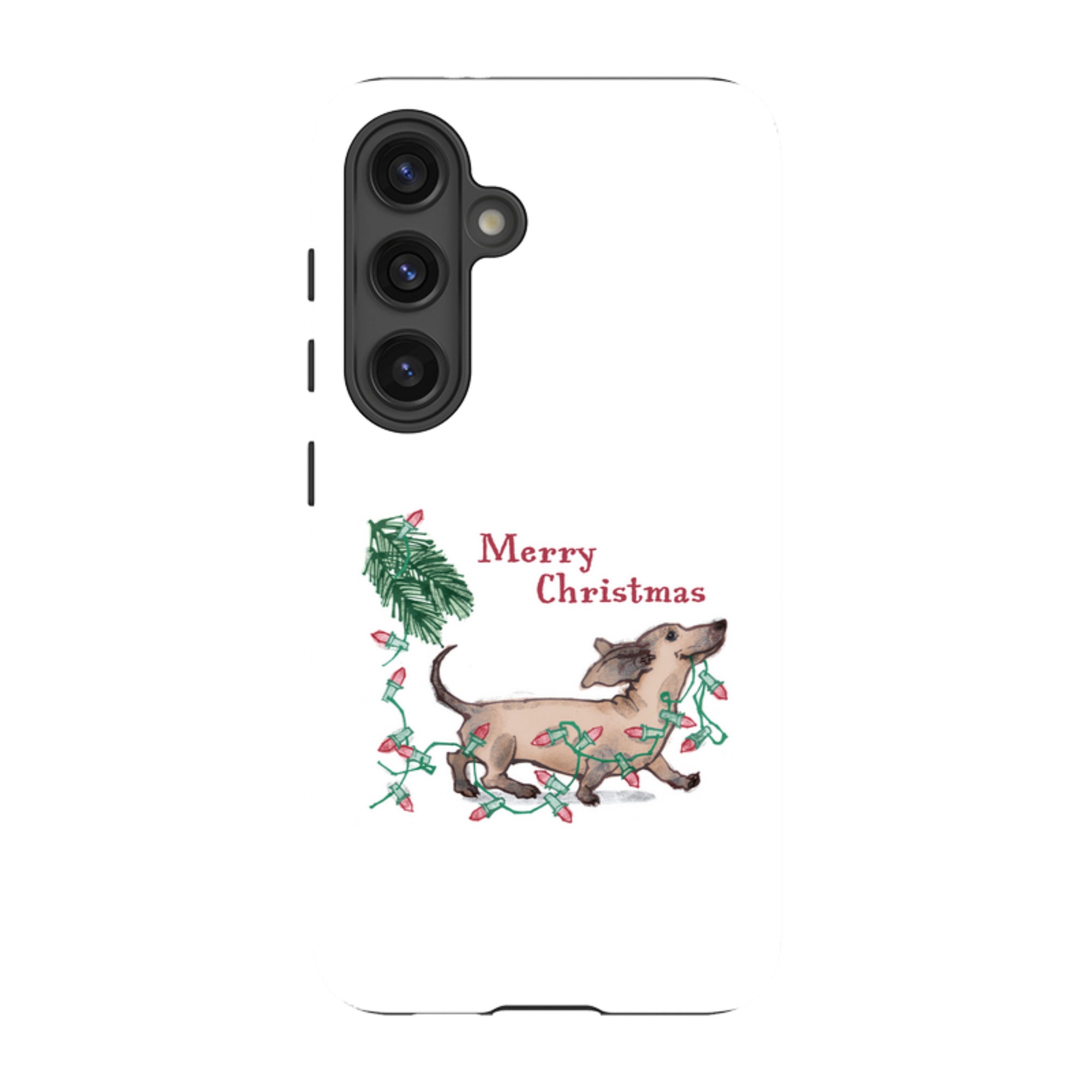 Samsung Tough Case - Christmas Dachshund By Liane Payne