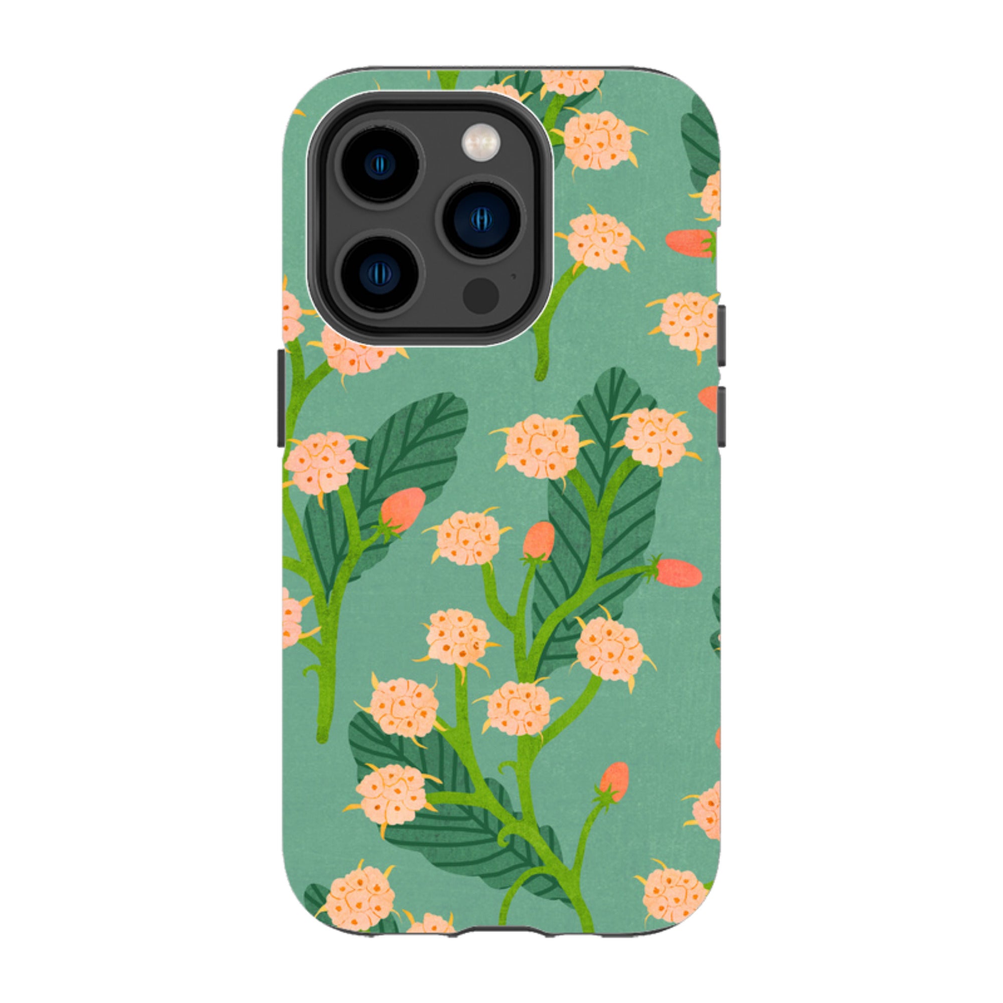 iPhone Tough Case - Summer Seeds Teal By Katherine Quinn