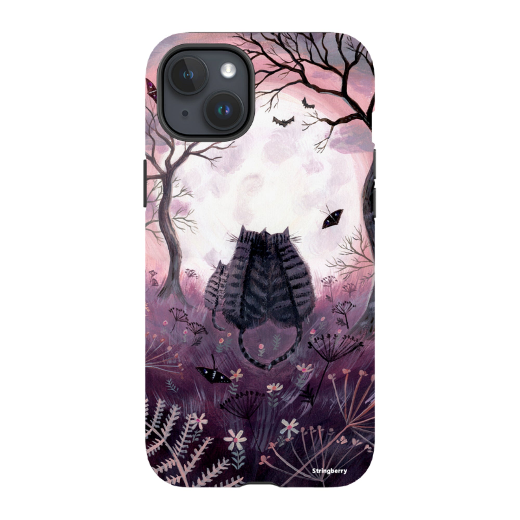 iPhone MagSafe Tough Case - Spooky Cats By Mary Stubberfield