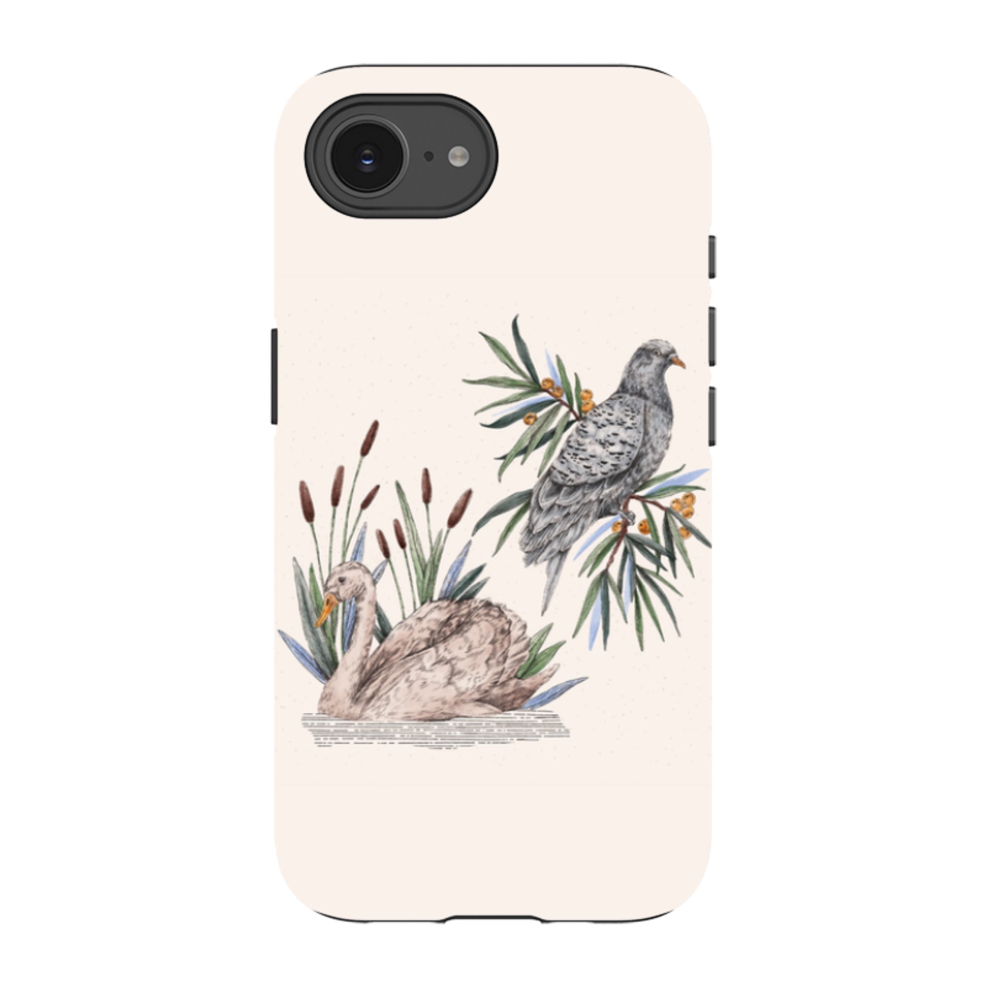 iPhone Tough Case - Swan Pigeon By Jade Mosinski