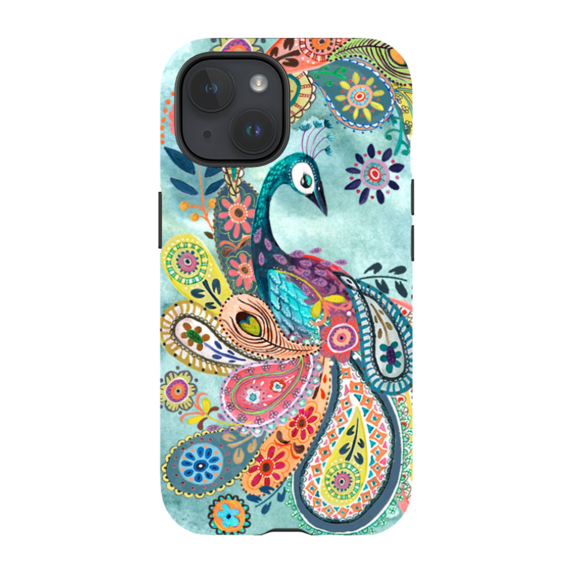 iPhone MagSafe Tough Case -  Peacock Dreams By Caroline Bonne Muller