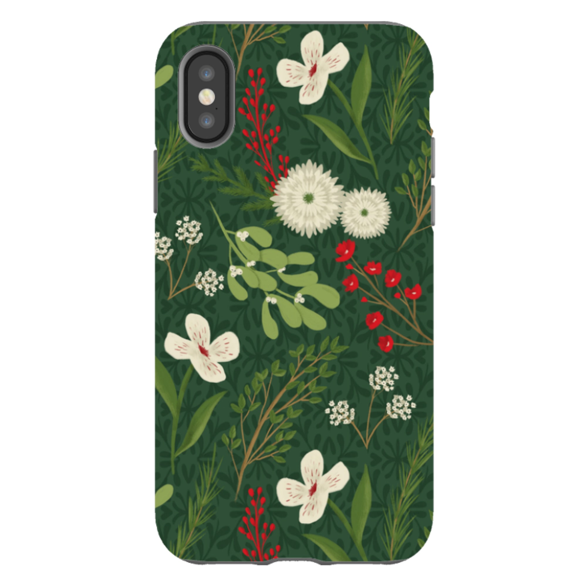 iPhone Tough Case - Holiday Foliage By Abby Jacobs