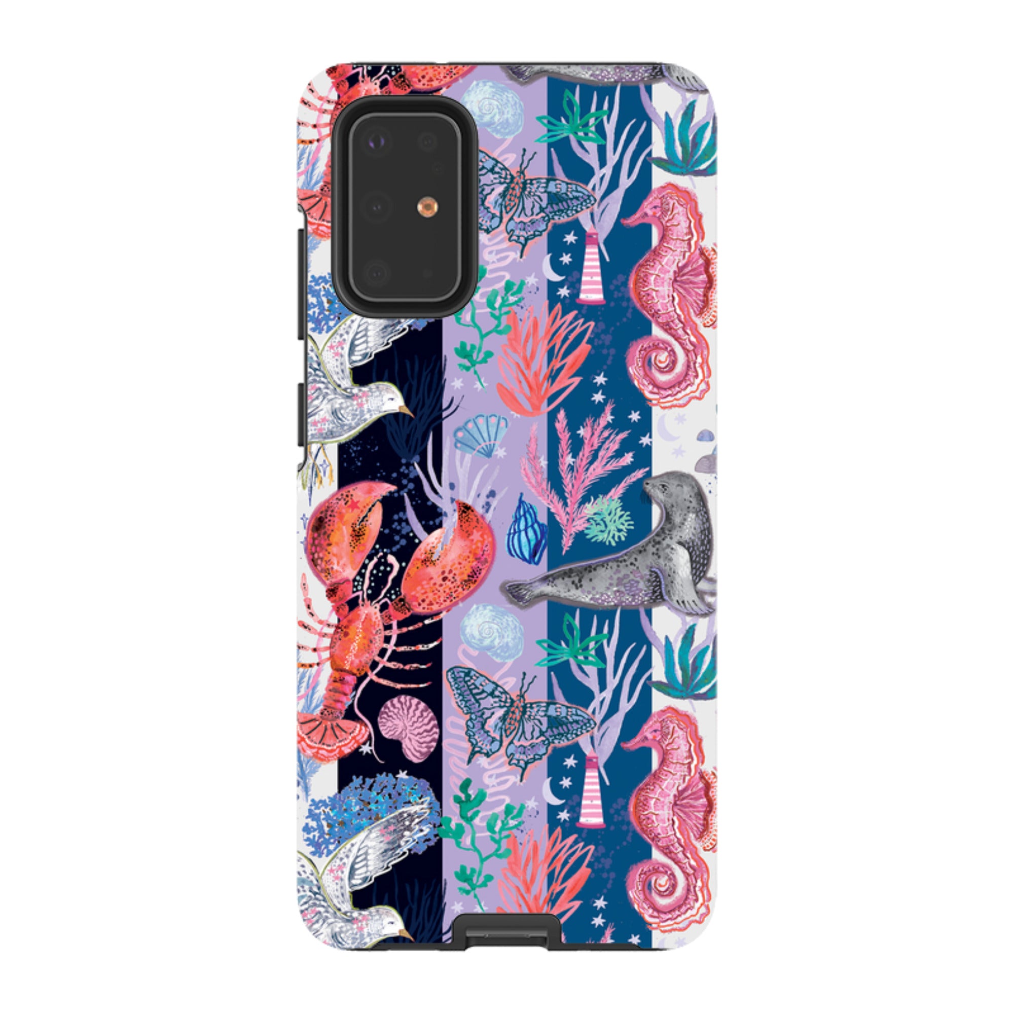 Samsung Tough  Case - Coastal Calling Stripe III By Emma Frances Grant