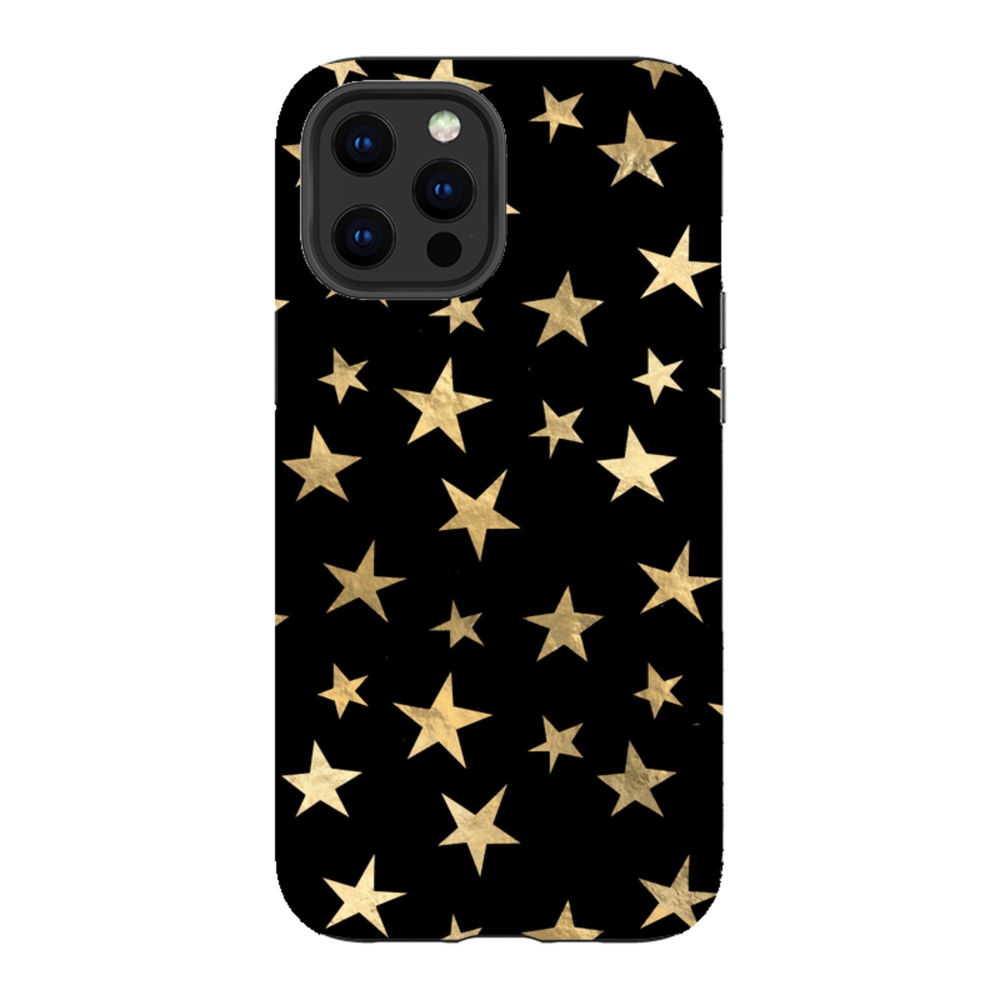iPhone Tough Case - Black and Gold Stars