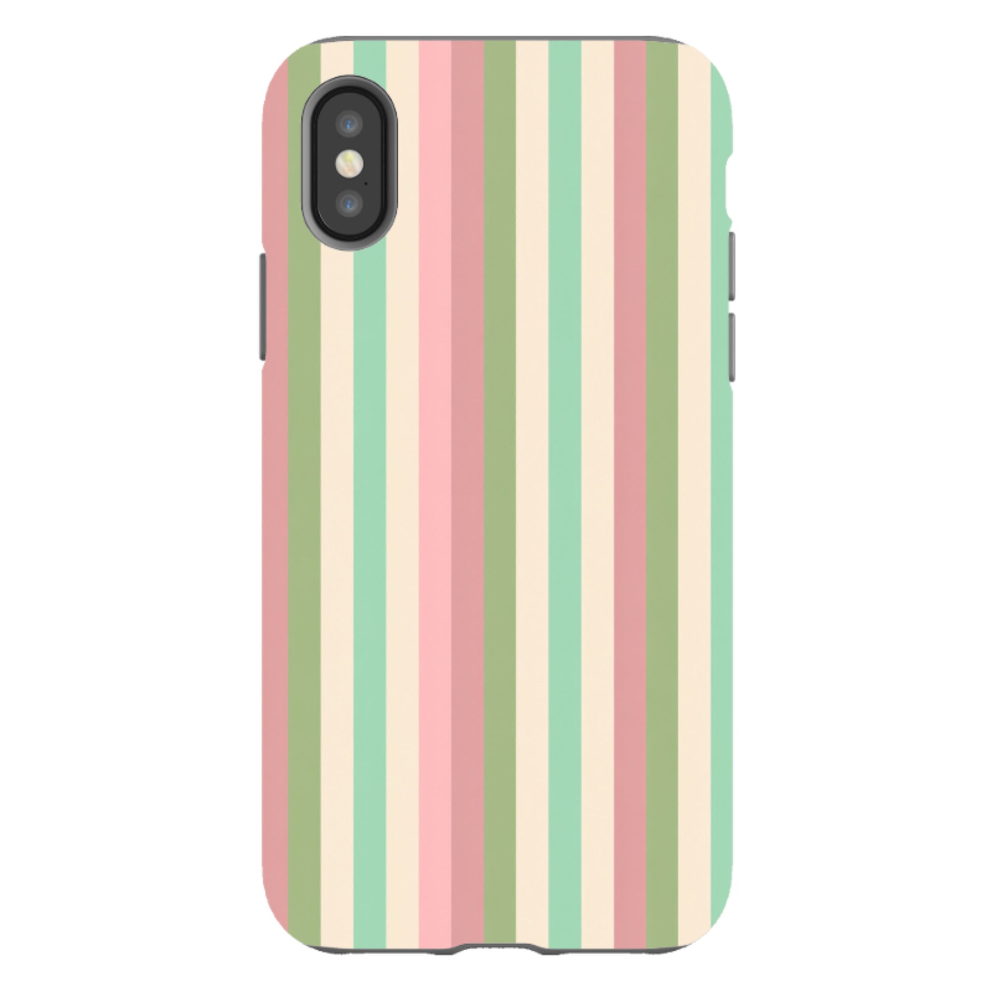 iPhone Tough Case - Pastel Stripe