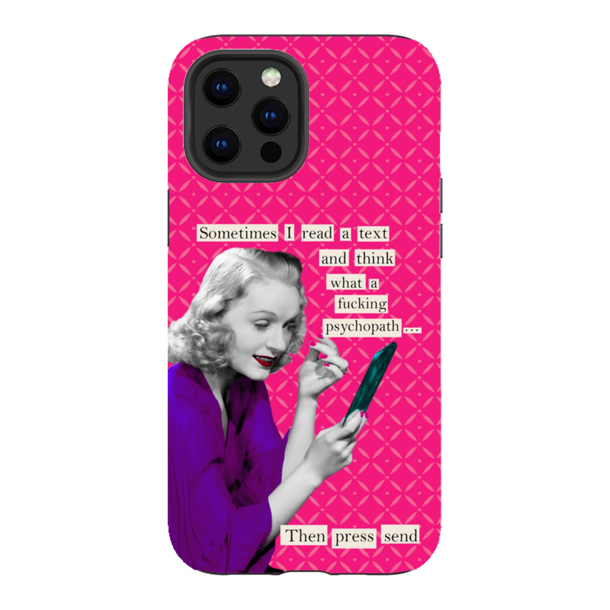 iPhone Tough Case - Psychopath By Clare Jordan