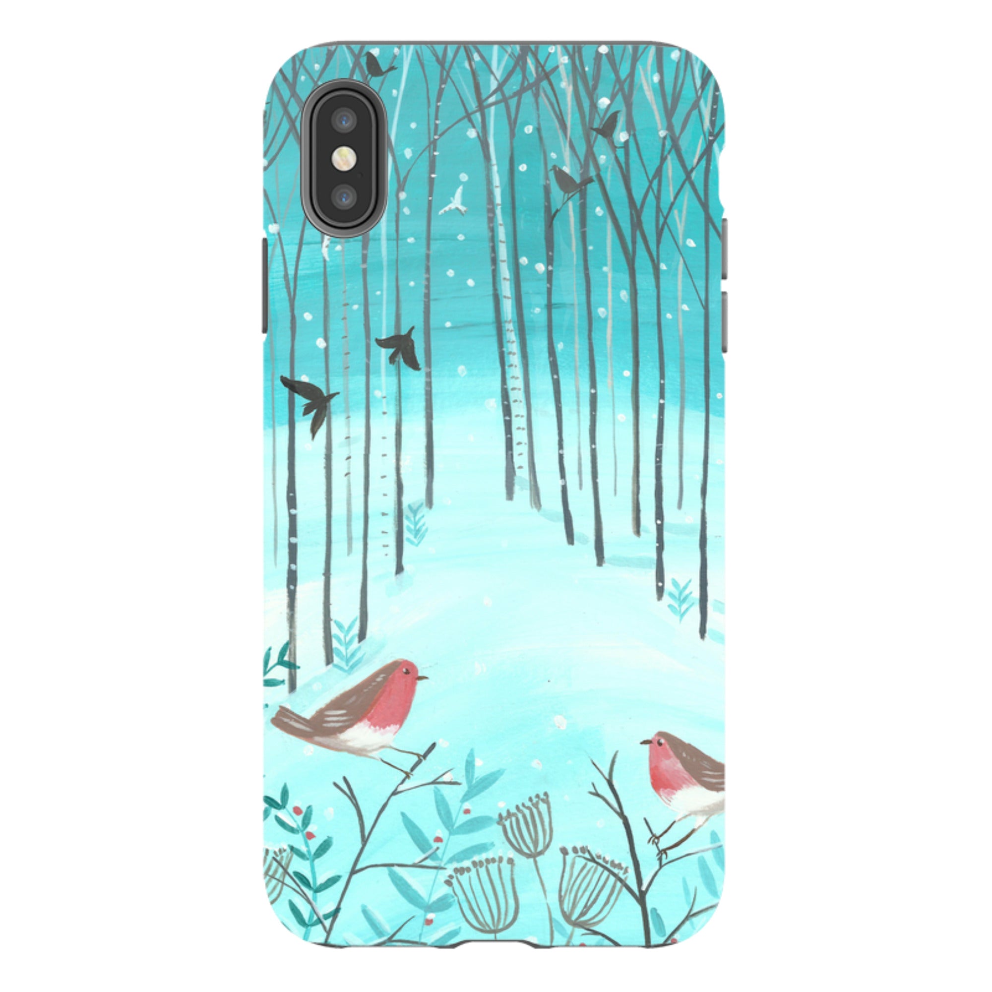 iPhone Tough Case - Winter Forest By Mary Stubberfield