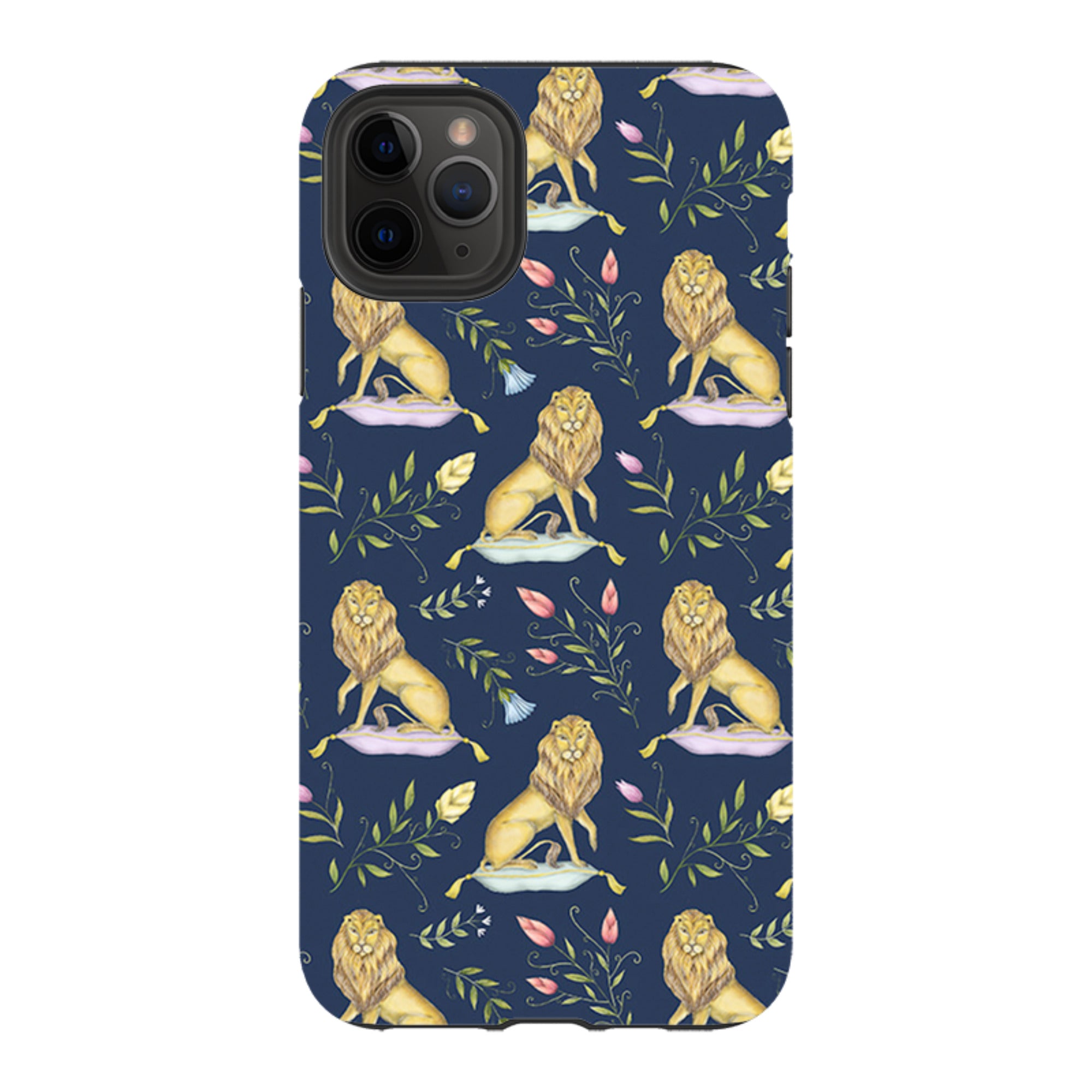 iPhone Tough Case - Leo Et Flores Navy By Catherine Rowe