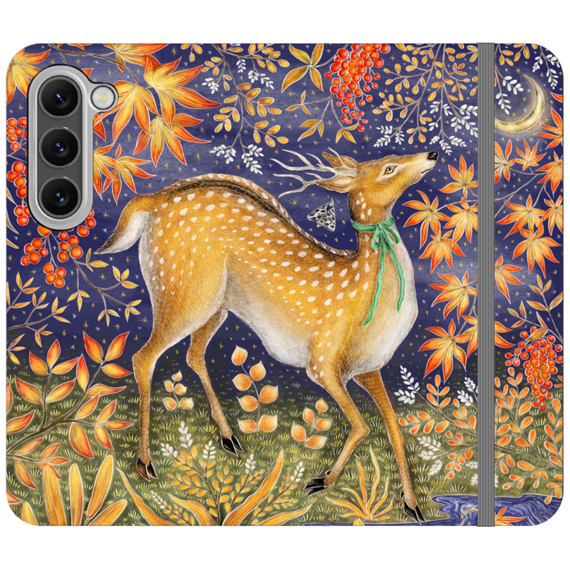 Autumn Deer Wallet Case By Catherine Rowe