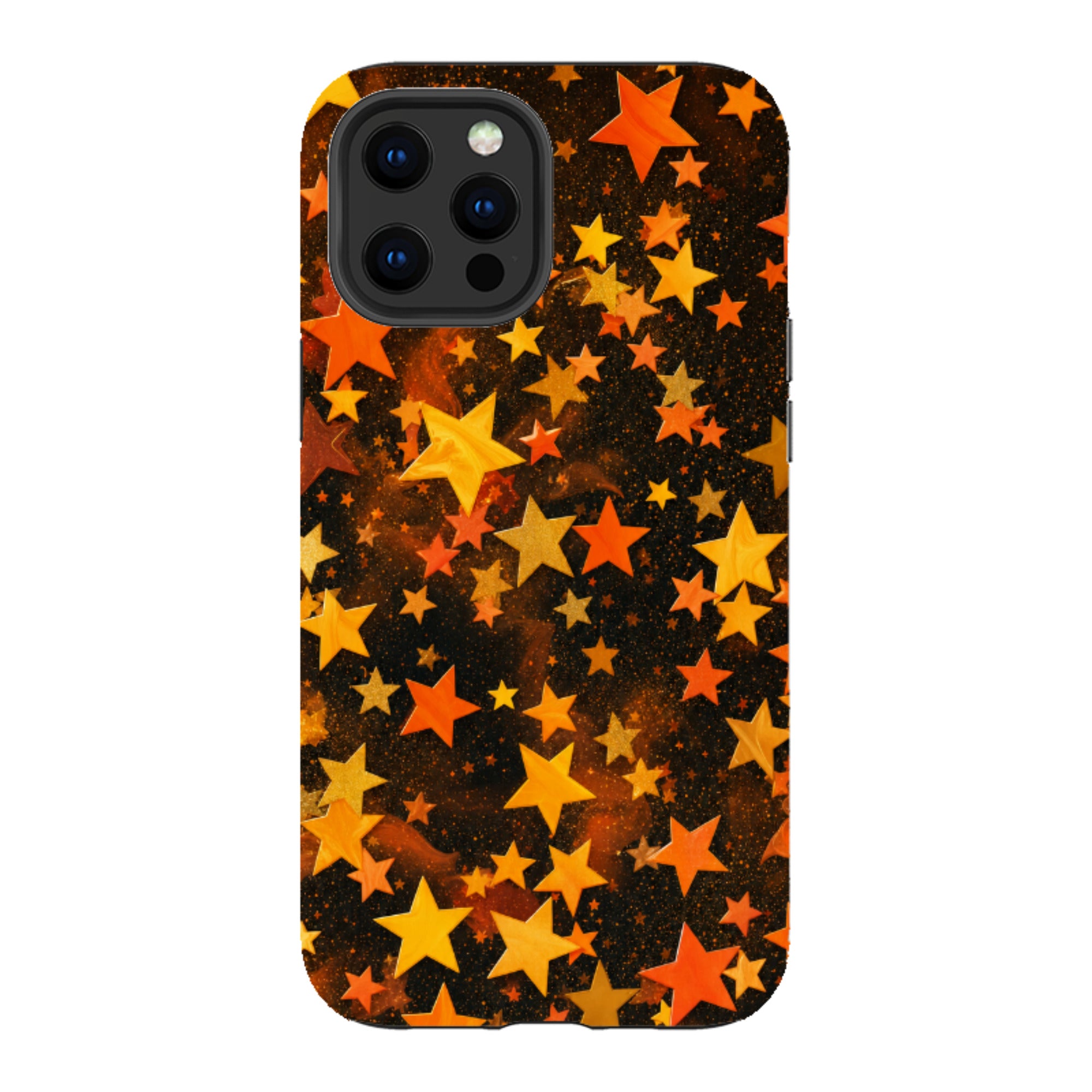iPhone Tough Case - Orange Galaxy Star