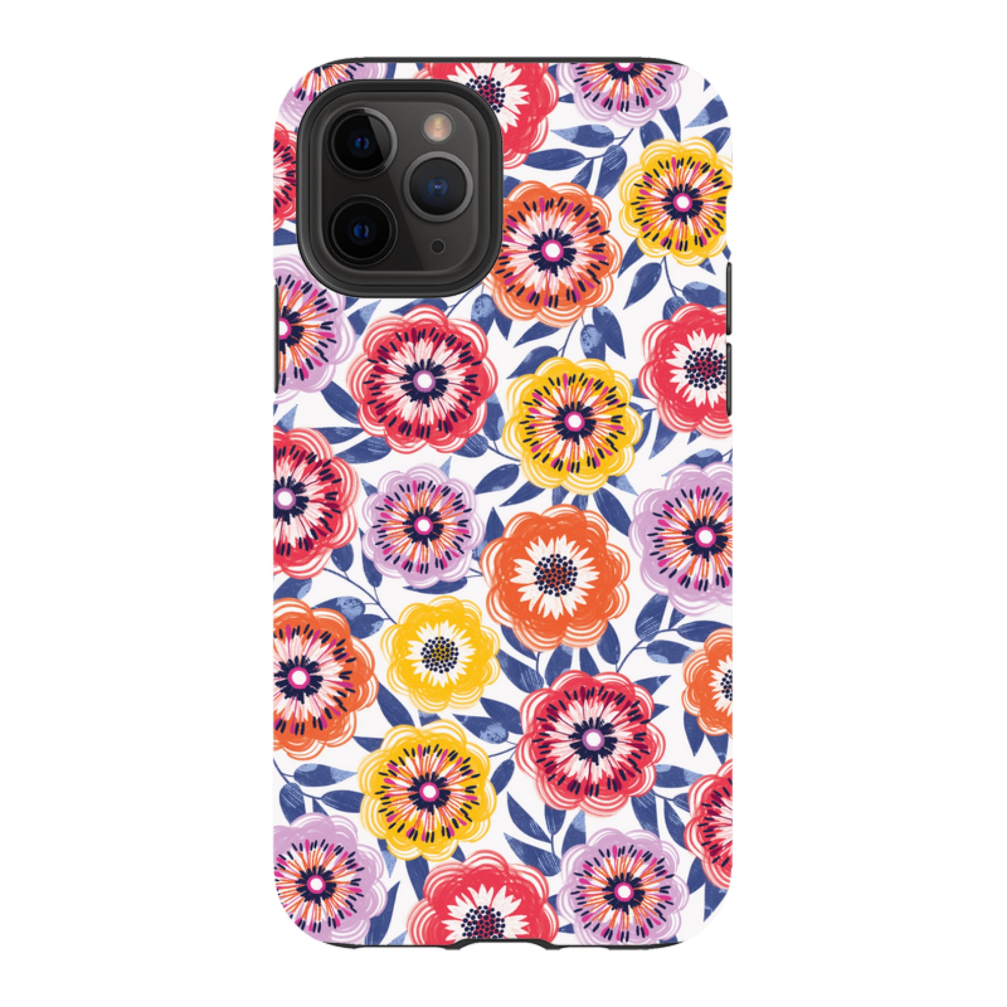 iPhone Tough Case - Bright Blooms I By Ali Brookes