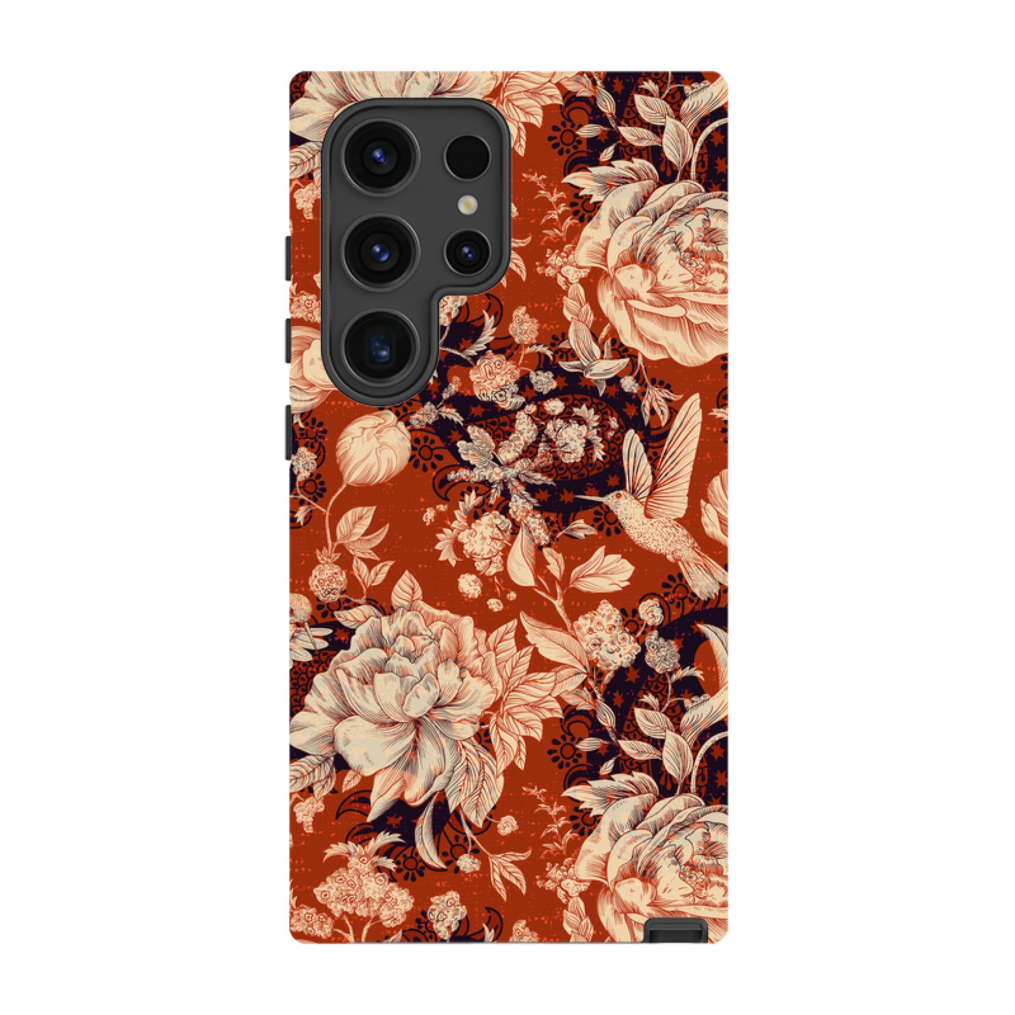 Samsung Tough Case - Brown Peonies