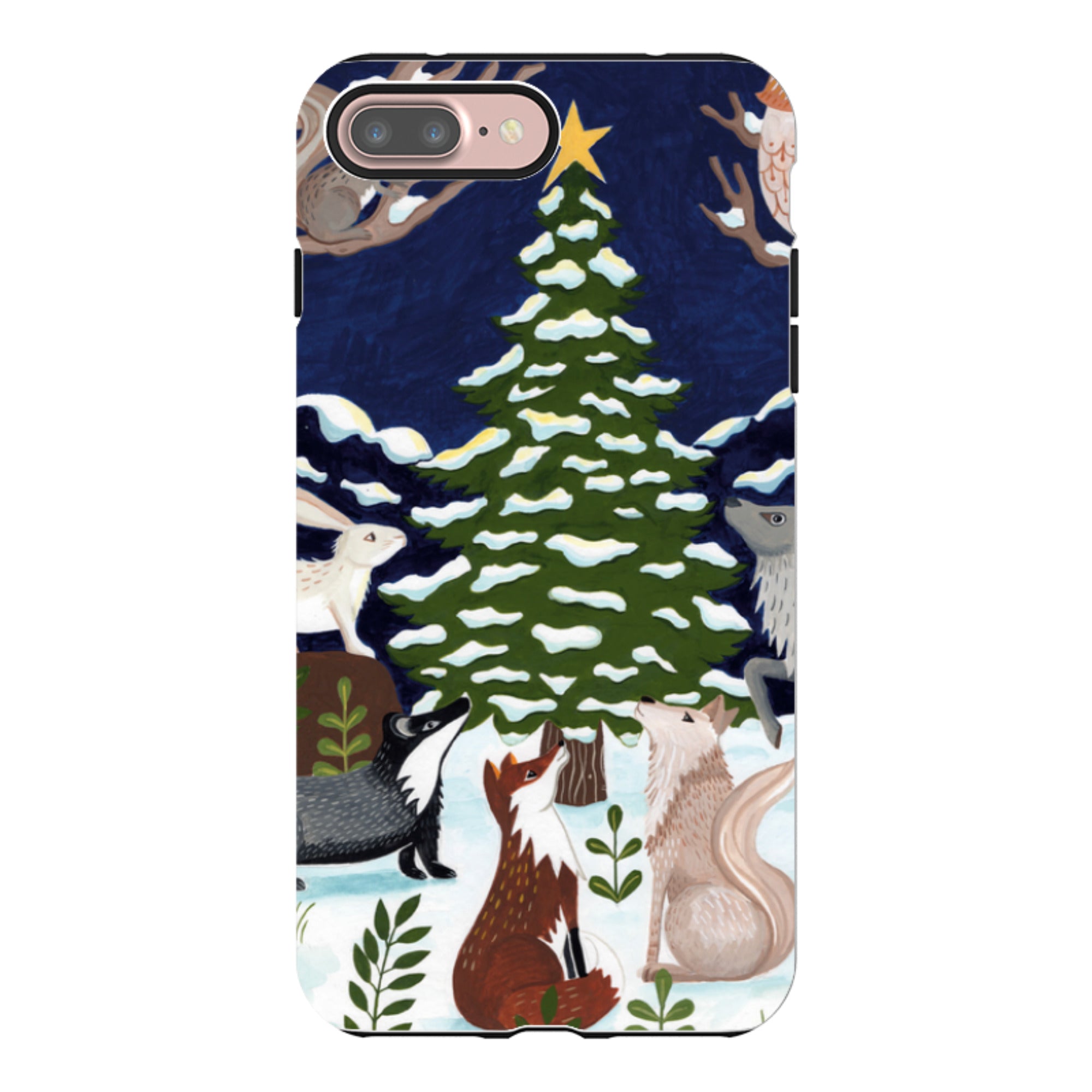 iPhone Tough Case - Christmas Tree By Bex Parkin