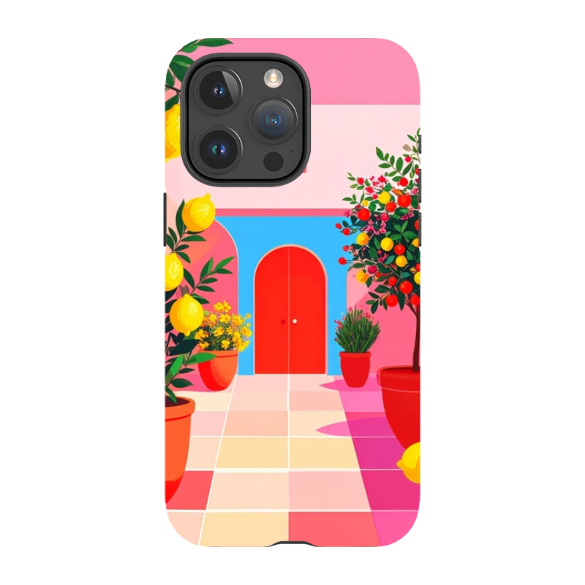 iPhone Tough Case - Red Garden