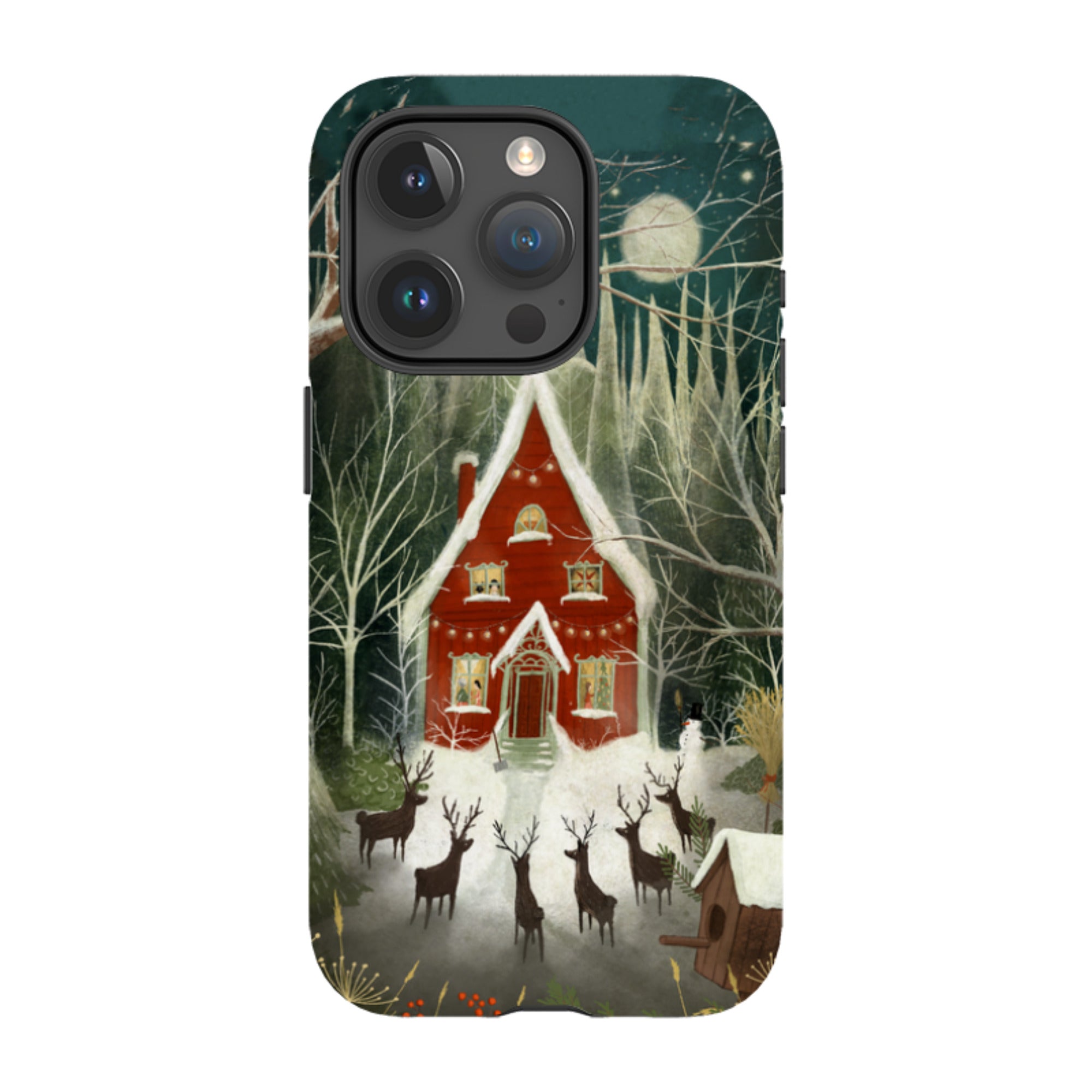 iPhone Tough Case -Christmas Garden Night By Maja Lindberg