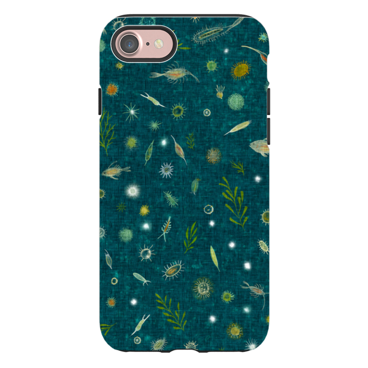 iPhone Tough Case - Plankton - Steel Blue By Katherine Quinn