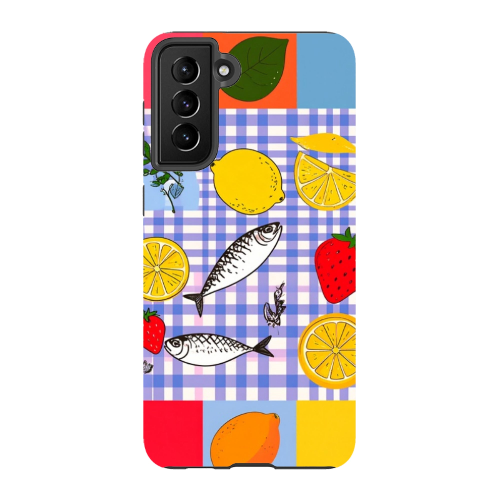 Samsung Tough Case - Sardines and Checks