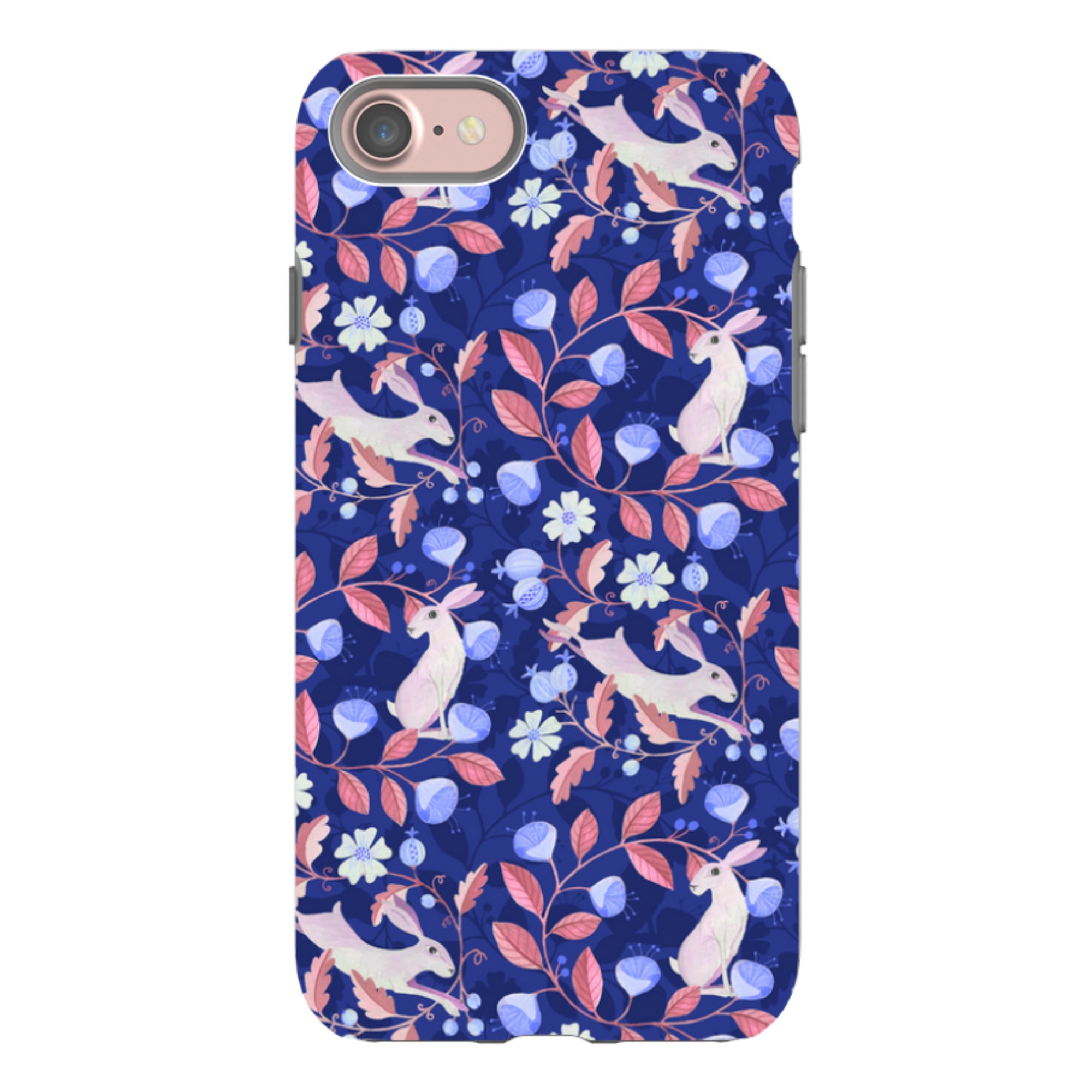 iPhone Tough Case - Hare Pattern By Bex Parkin