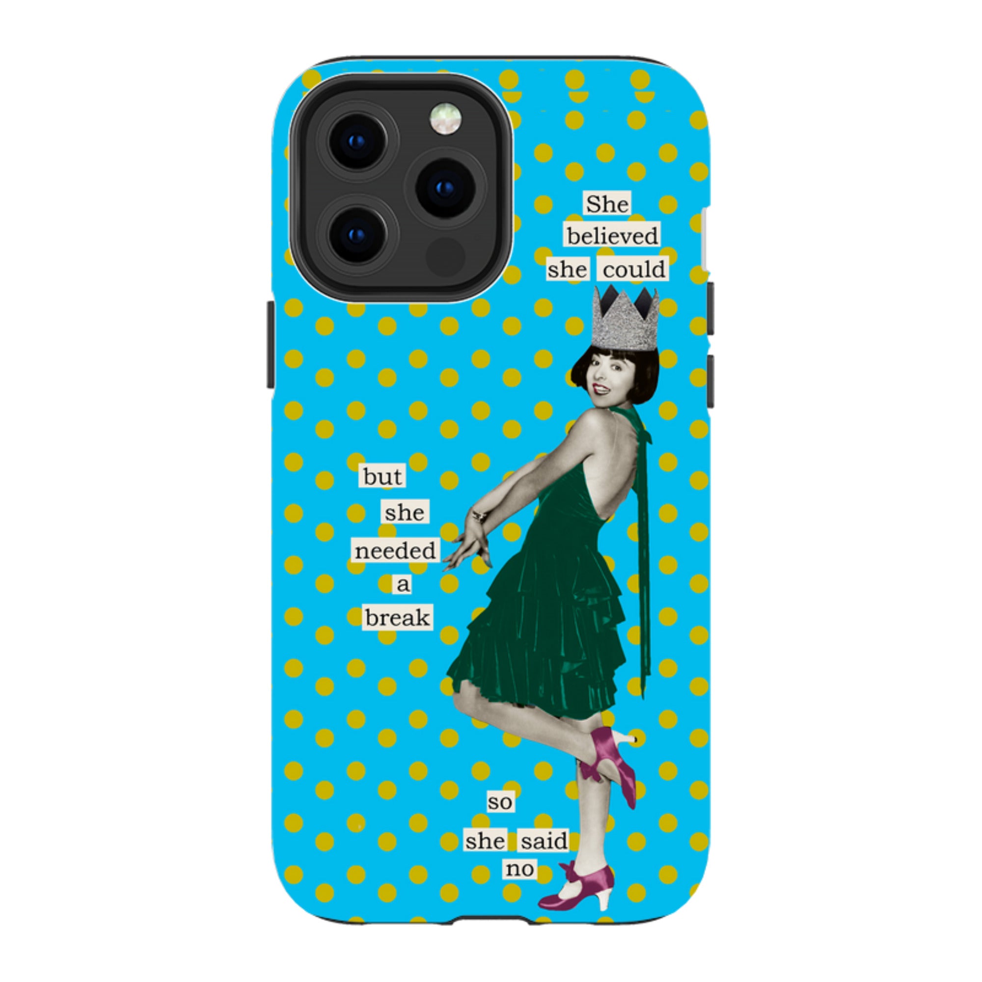 iPhone Tough Case - She Believed She Could By Clare Jordan