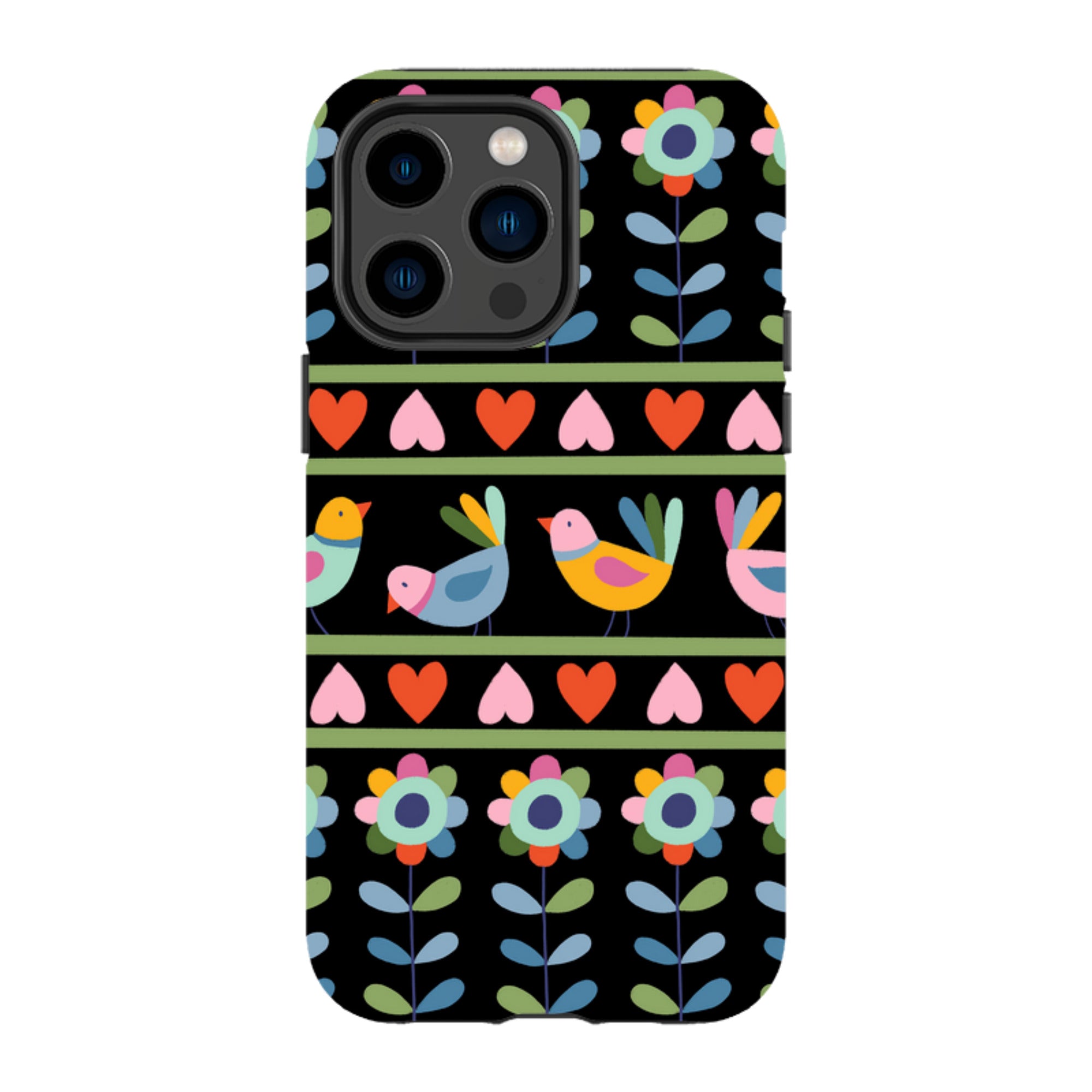 iPhone MagSafe Tough Case -  Folky Birds II By Suzy Taylor