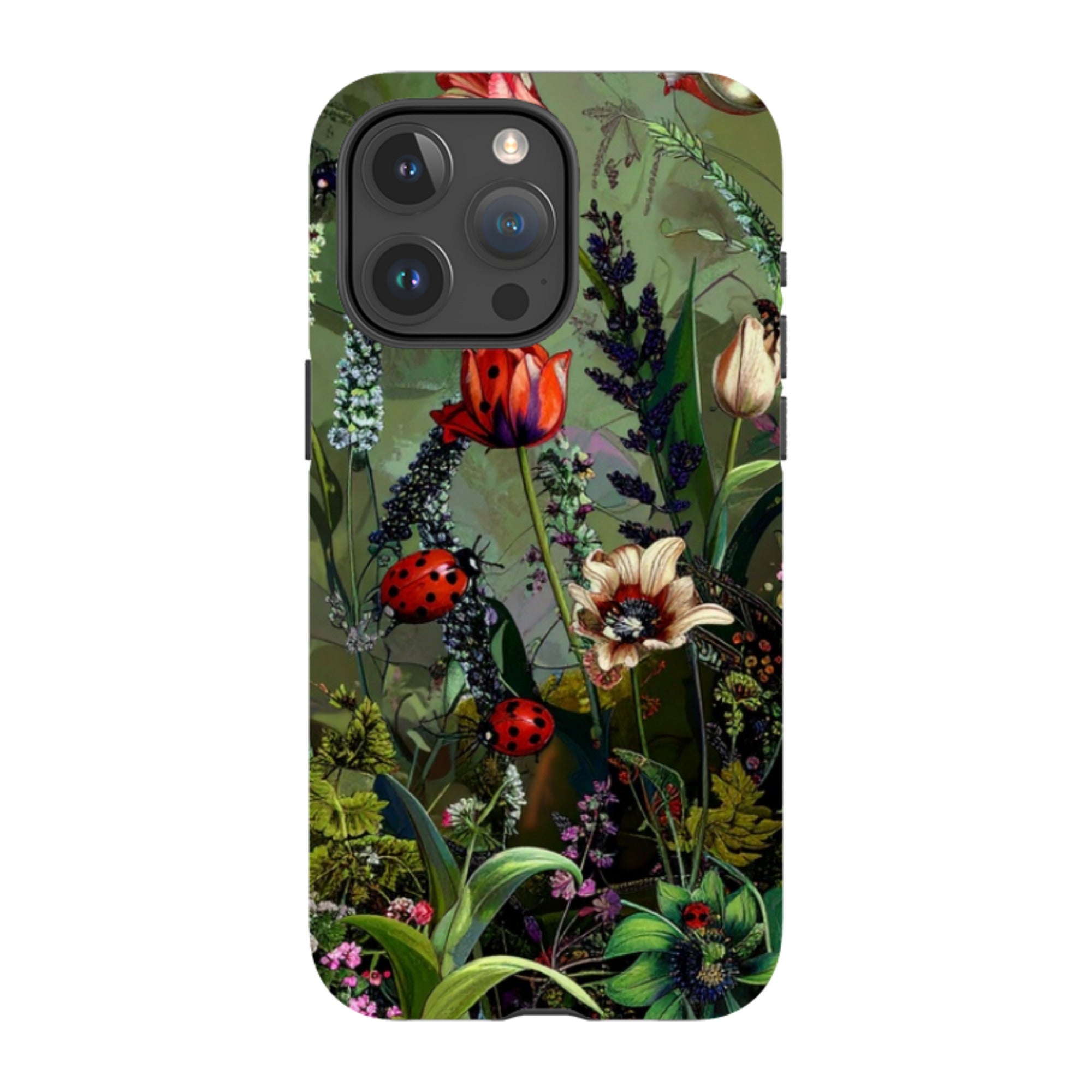 iPhone Tough Case - Green Vyne Ladybirds
