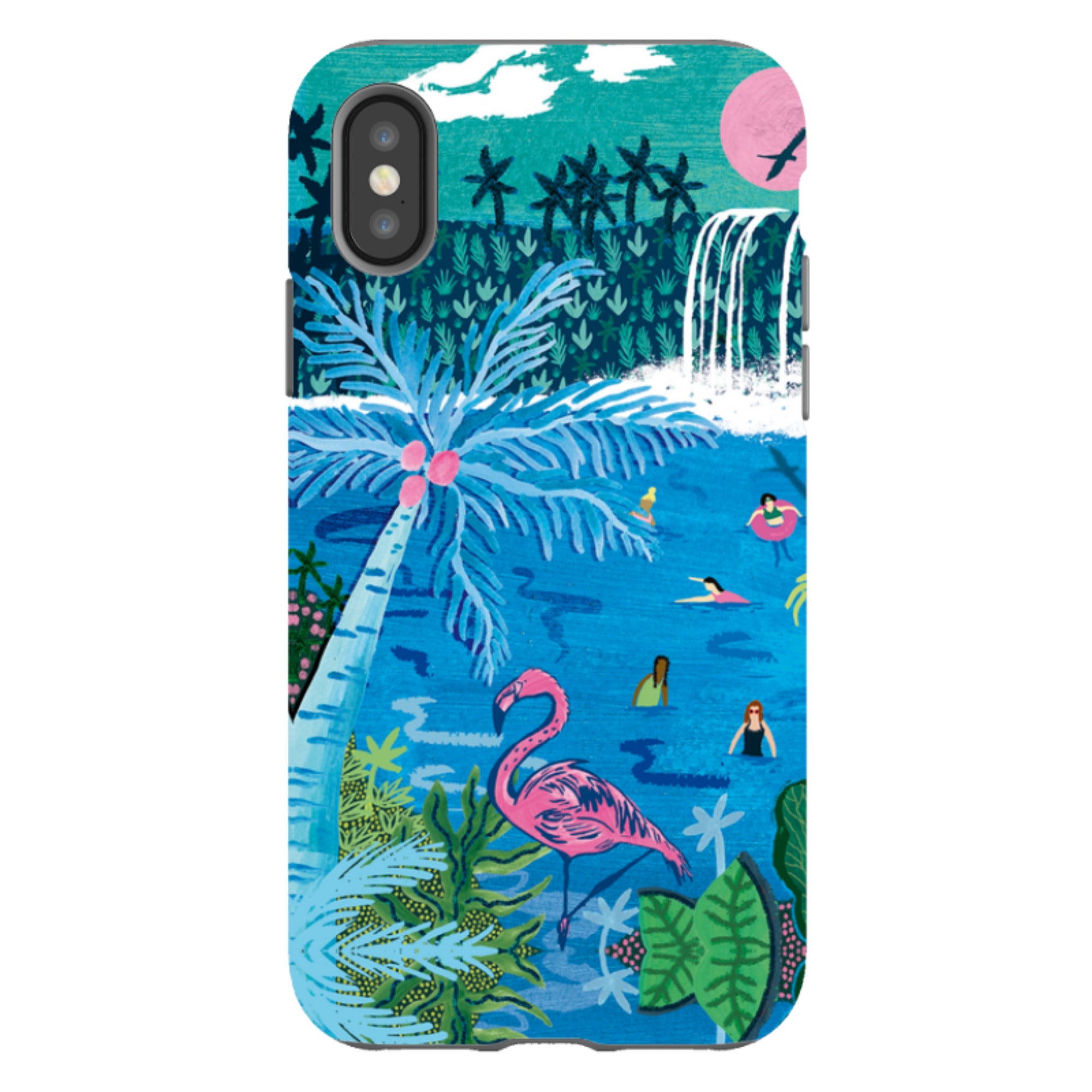iPhone Tough Case - Palm Pool III By Emma Frances Grant