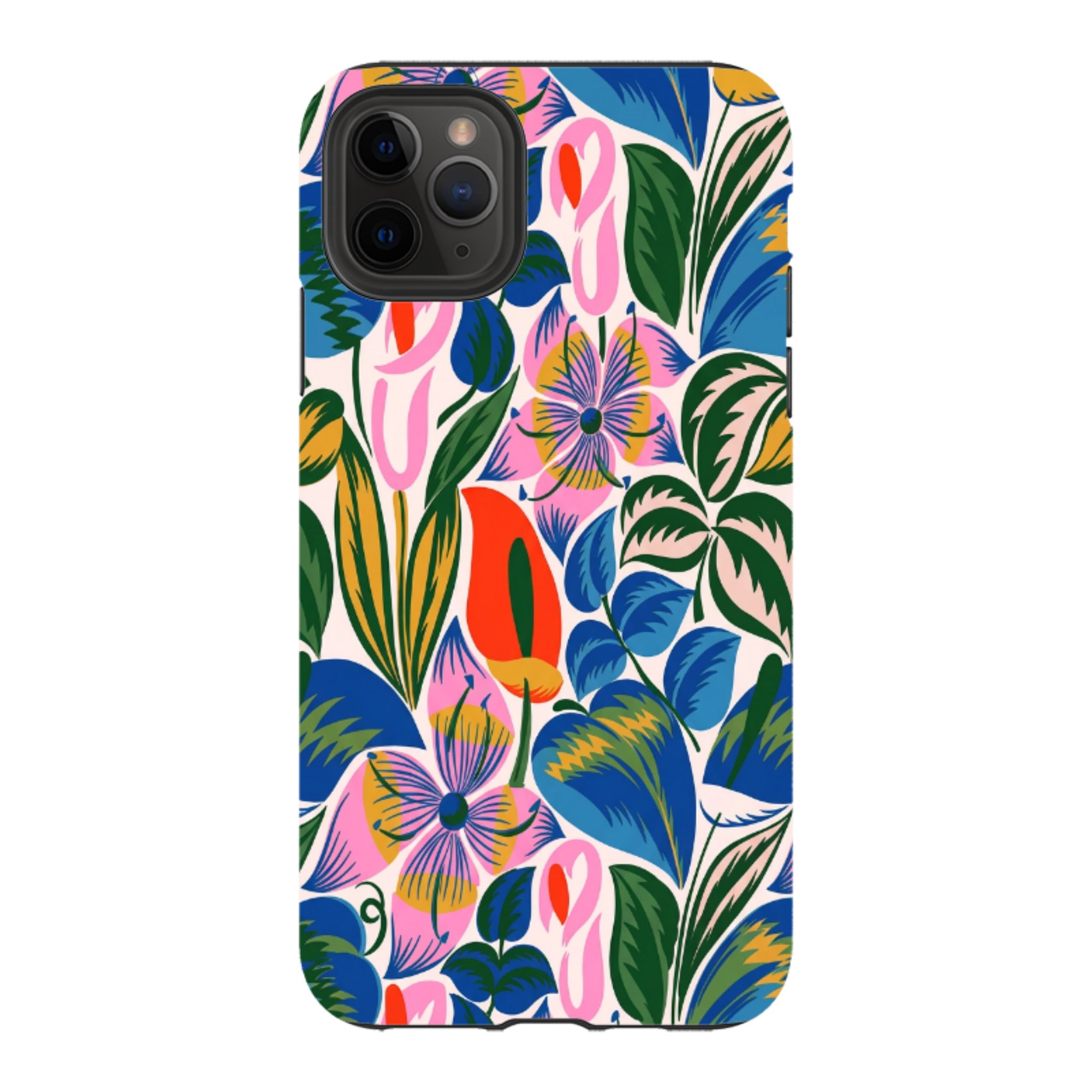 iPhone Tough Case - Retro Tropical Floral