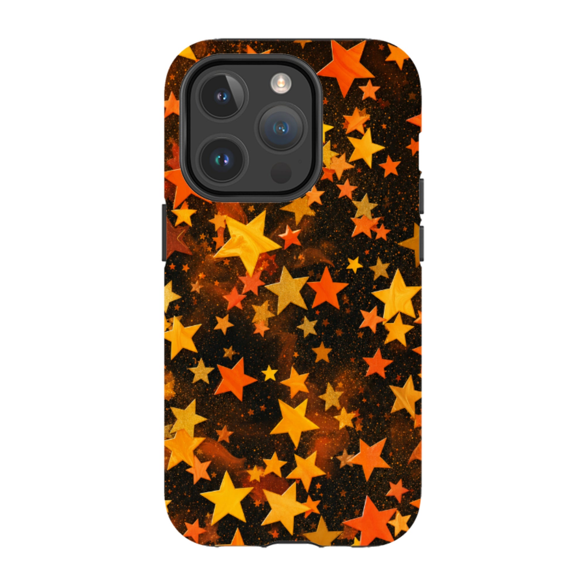 iPhone MagSafe Tough Case - Orange Galaxy Star