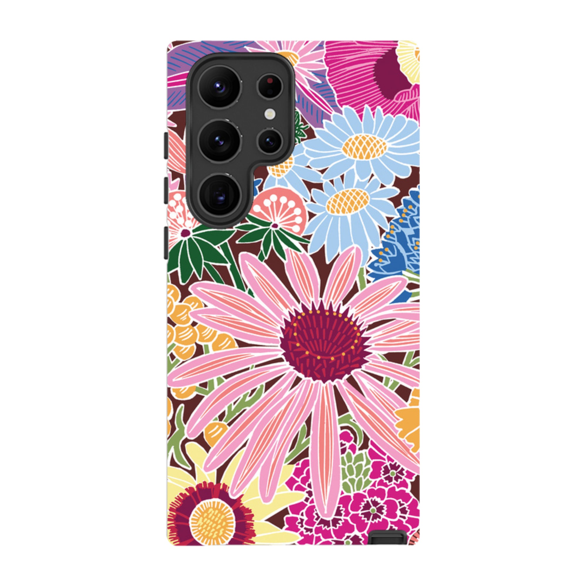 Samsung Tough Case - Jigsaw Floral 1 By kate Heiss