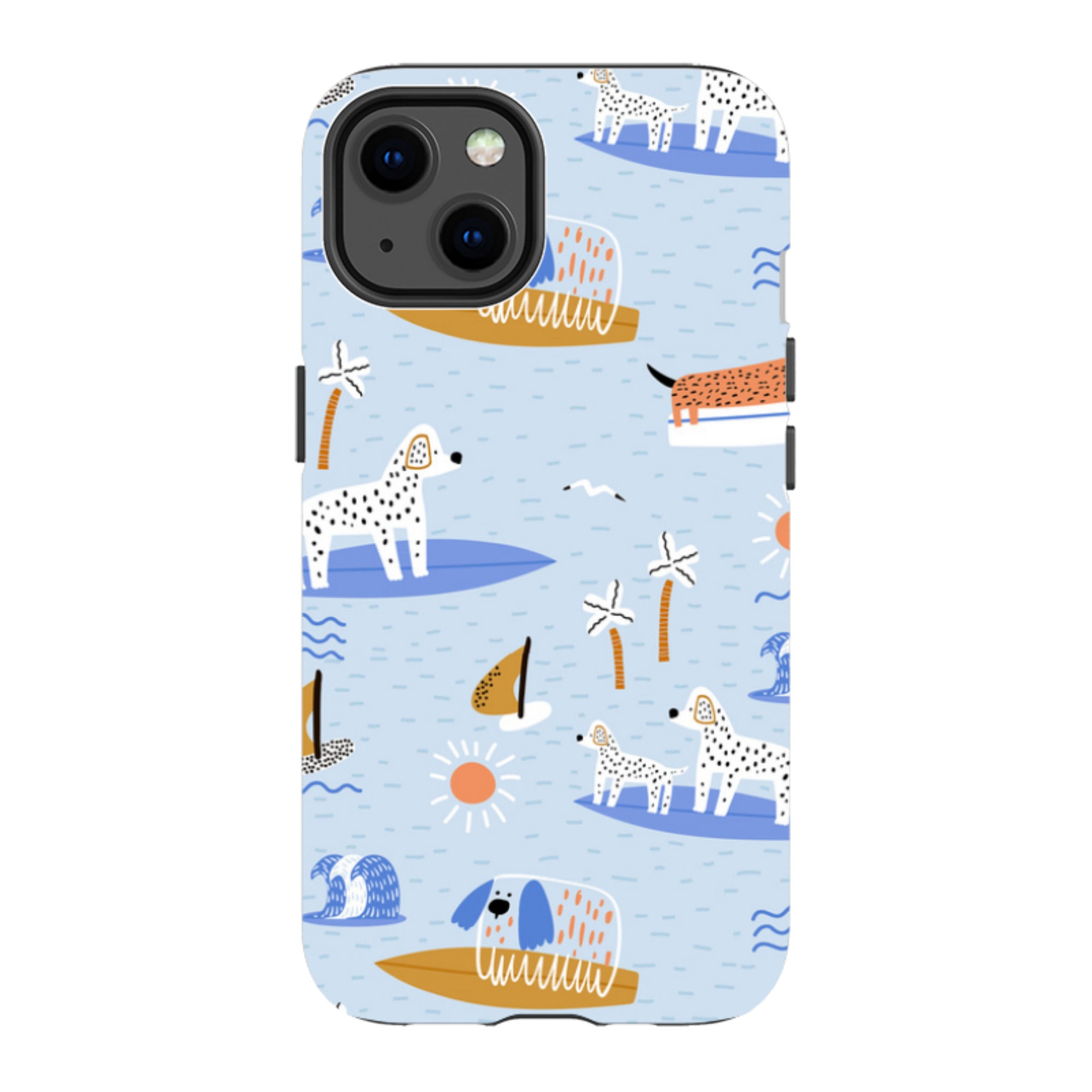 iPhone MagSafe Tough Case - Surfing Dogs
