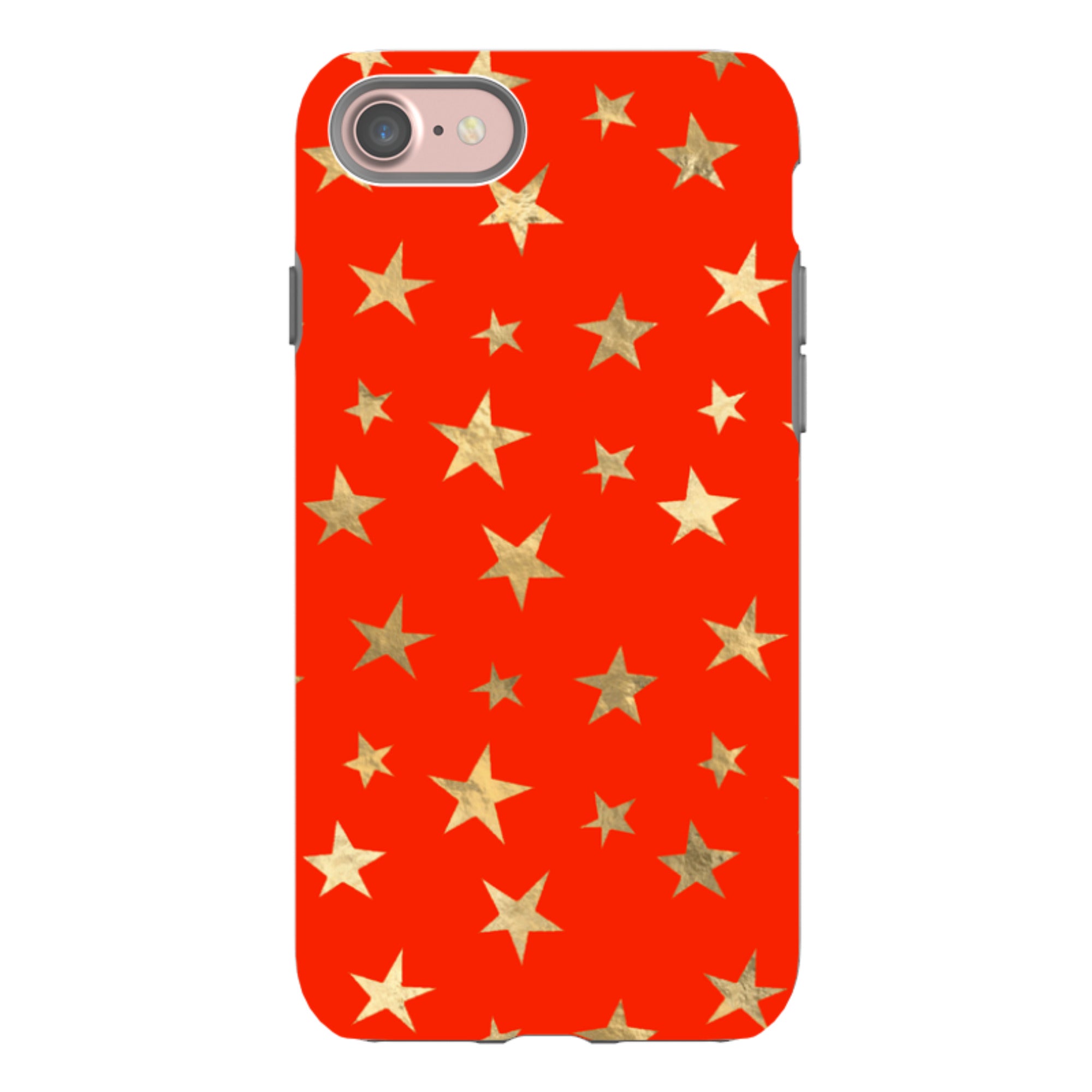iPhone Tough Case - Red and Gold Stars