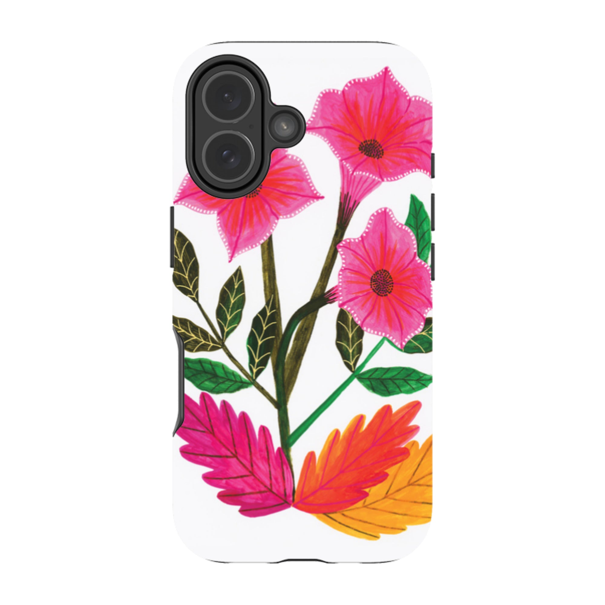 iPhone Tough Case - Trumpet Flowers By Lee Foster Wilson