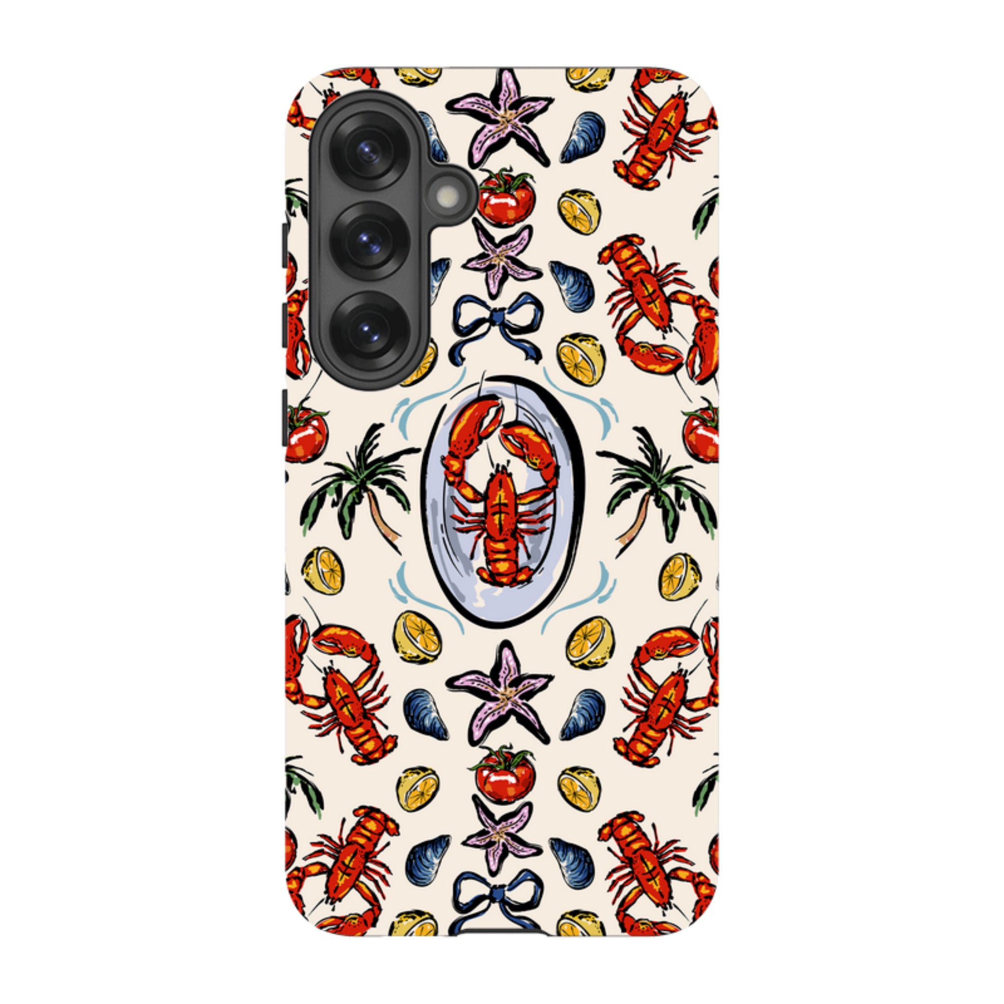 Samsung Tough Case - Seafood and palm trees