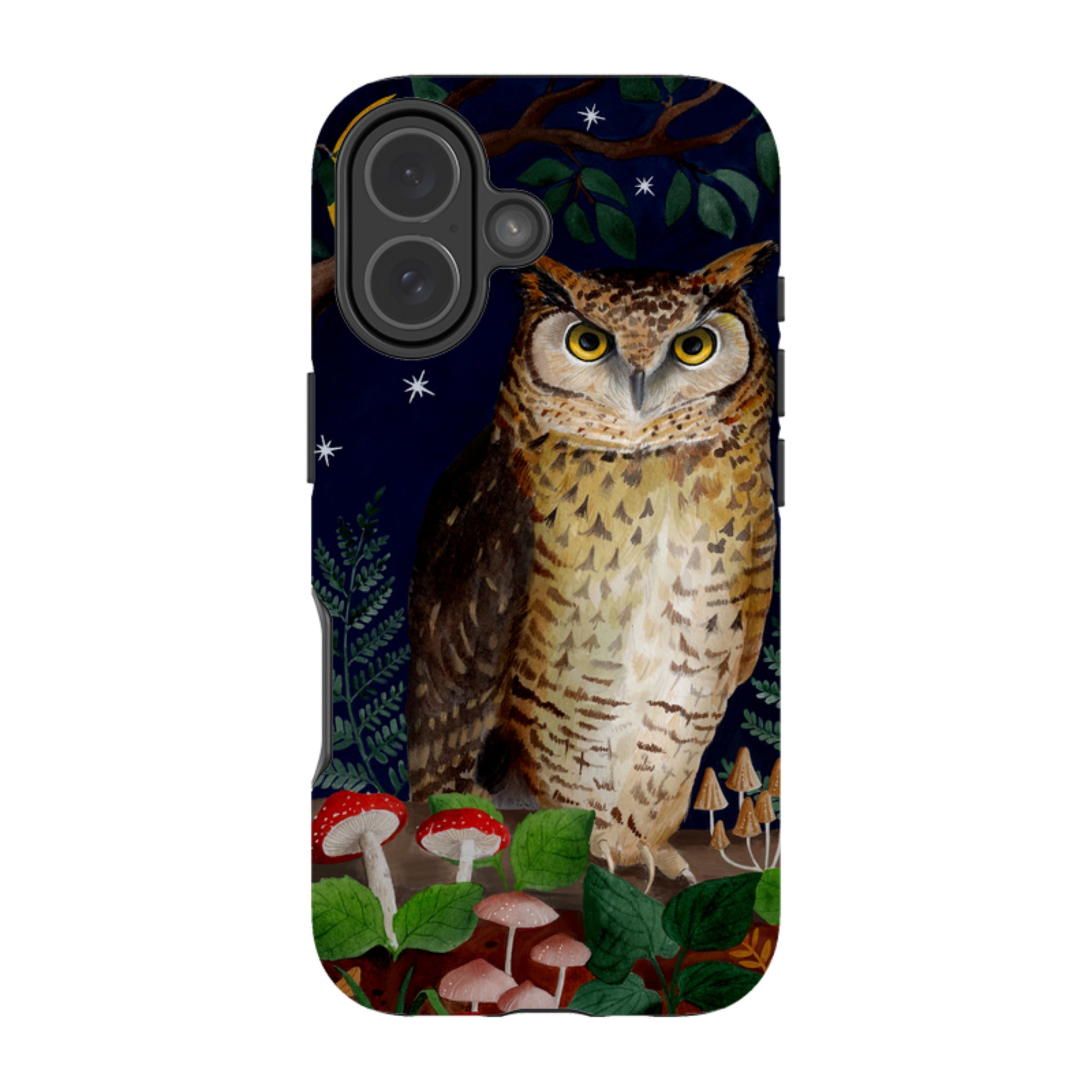 iPhone Tough Case - Mushroom Owl By Bex Parkin