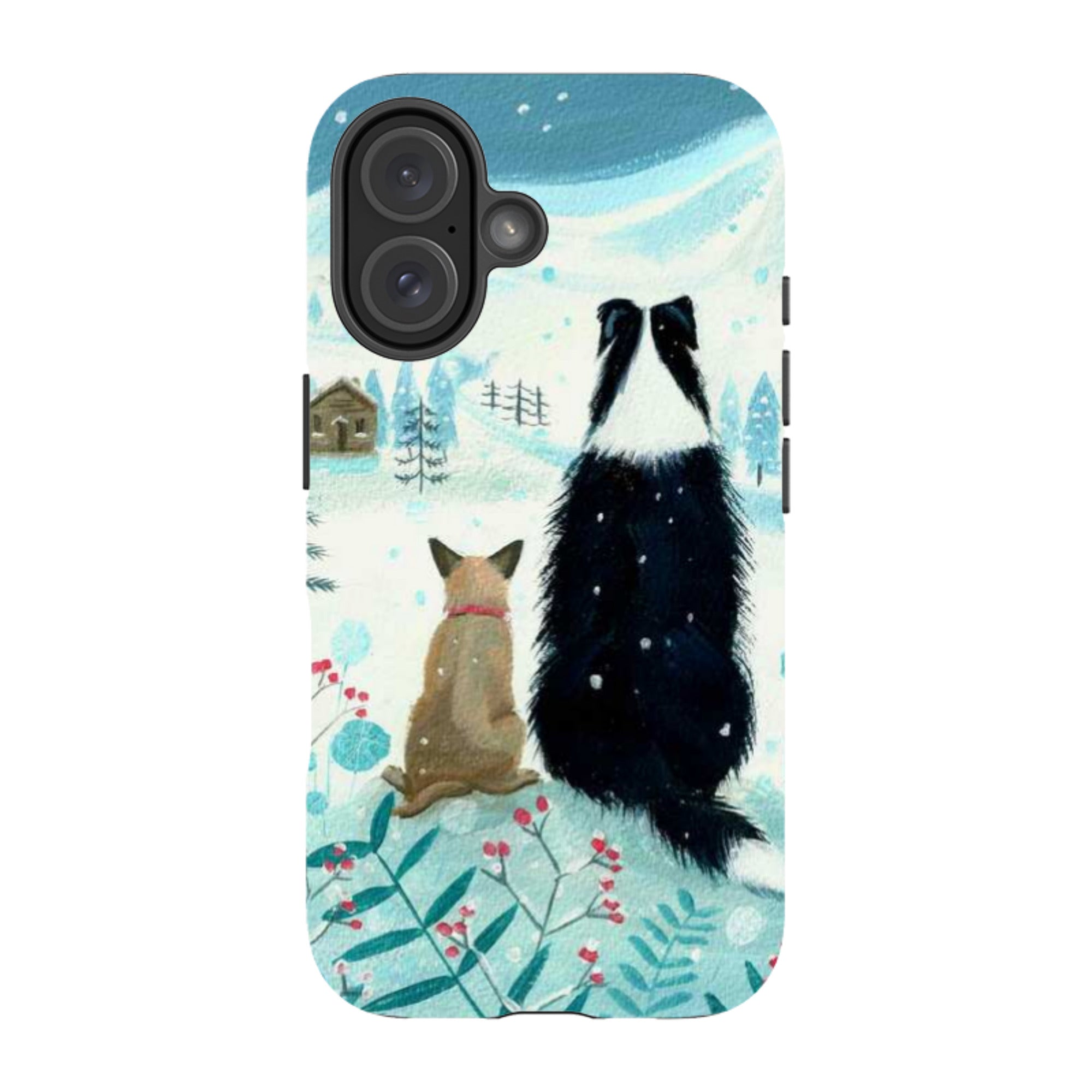 iPhone MagSafe Tough Case - Dogs Xmas By Mary Stubberfield