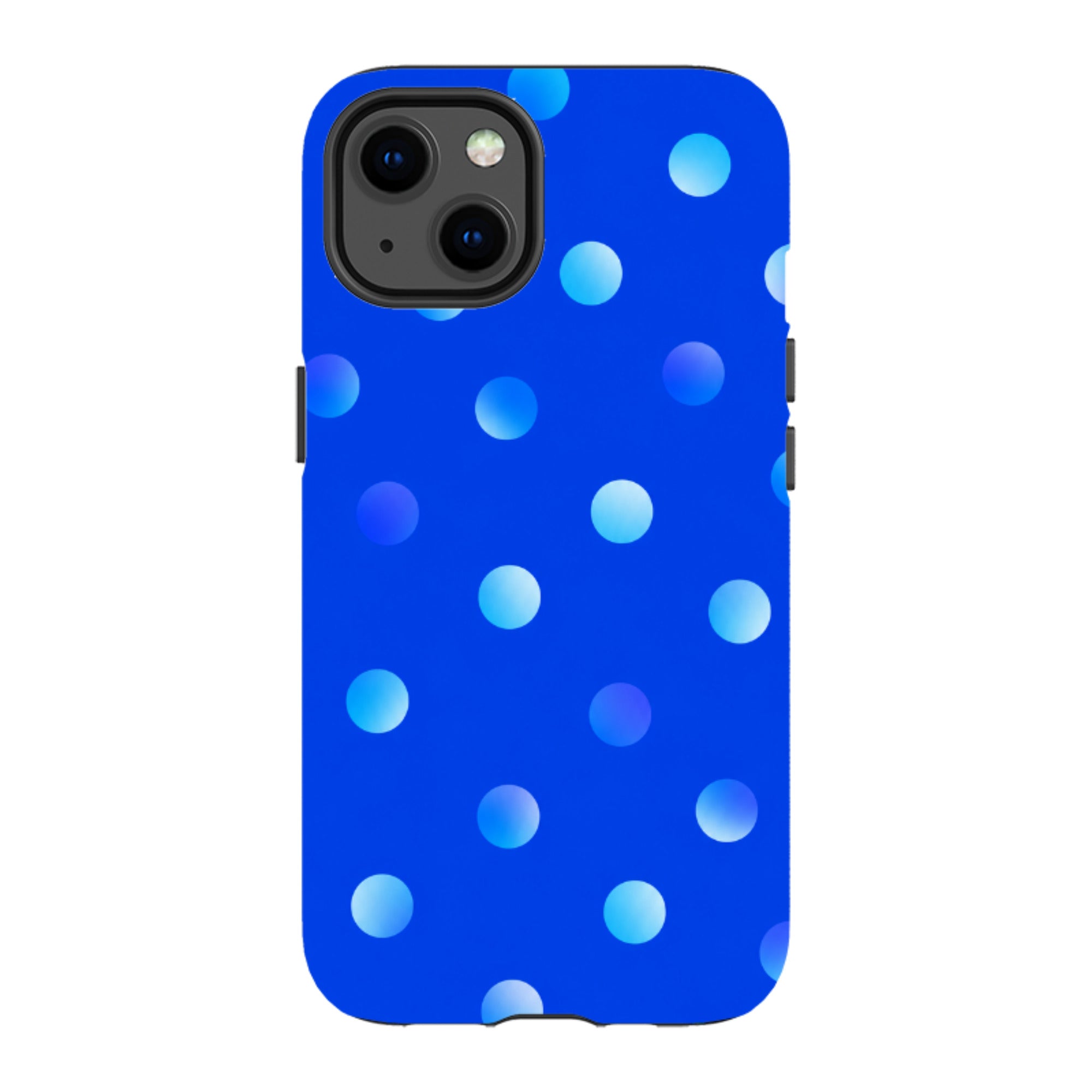 iPhone MagSafe Tough Case - Blue Polka Dot