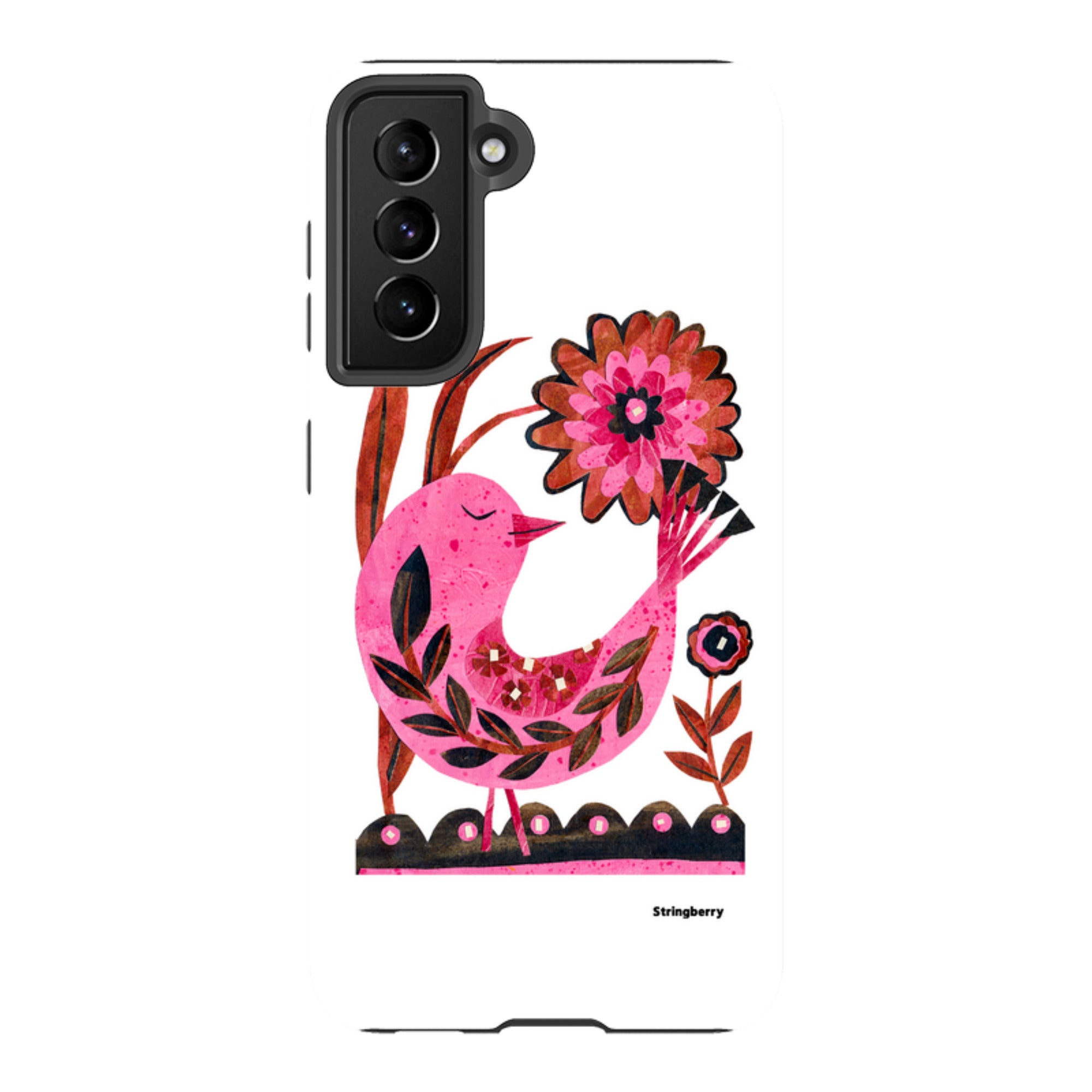 Samsung Tough Case - Folk Floral Bird By Tracey English