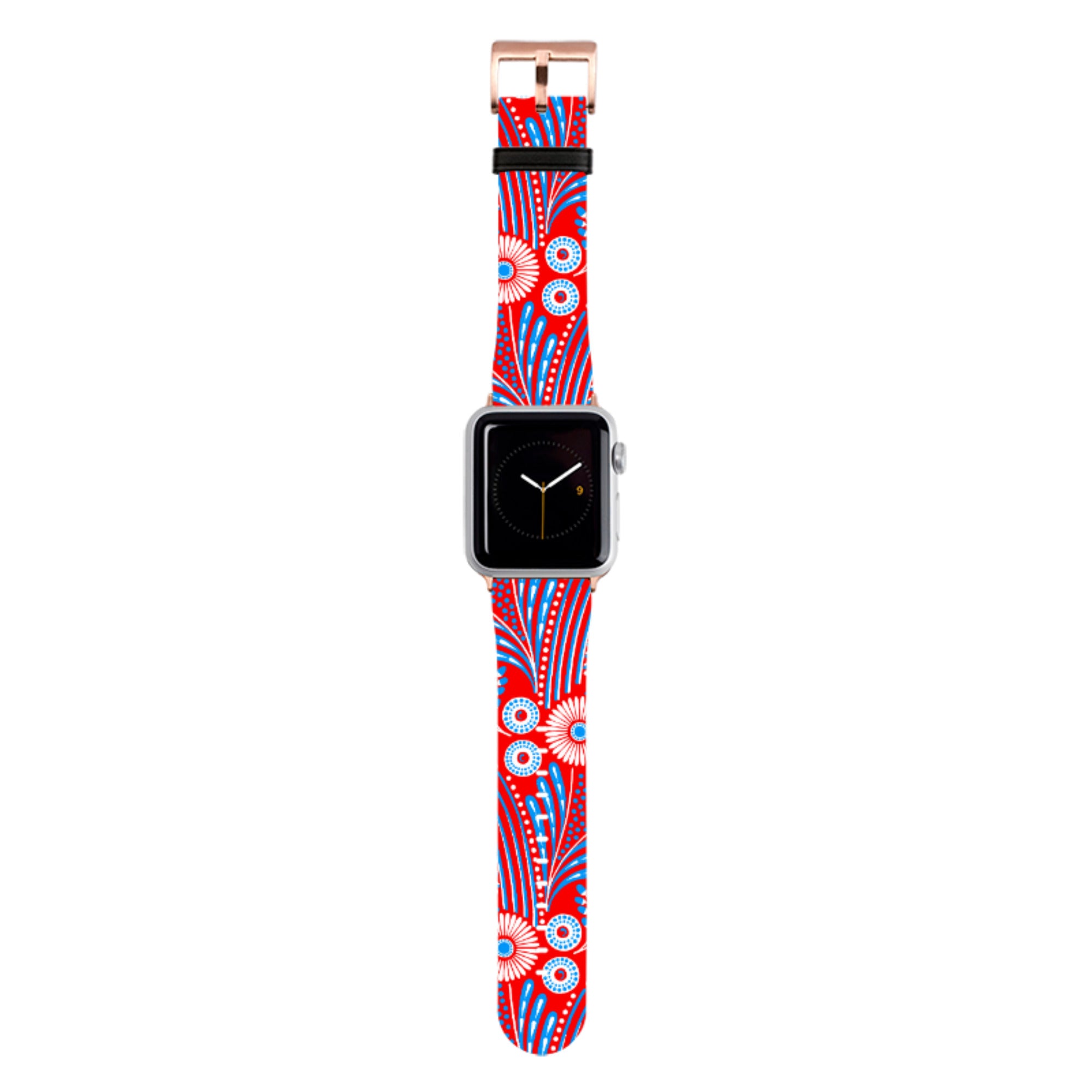 Red Bouqet Apple Watch Strap By Cressida Bell
