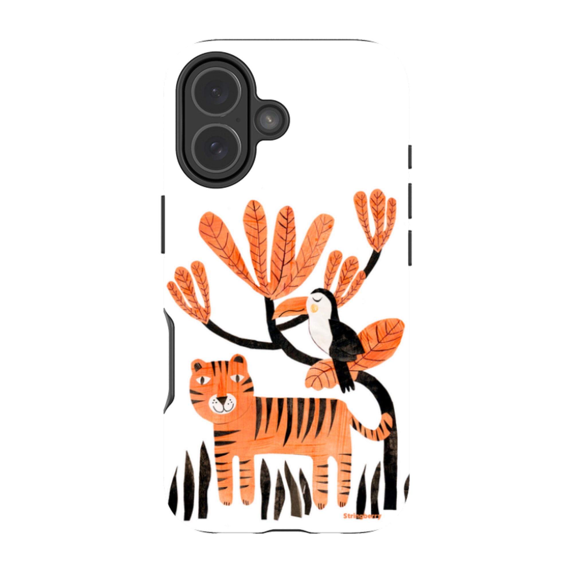 iPhone Tough Case - Tiger And Toucan By Tracey English