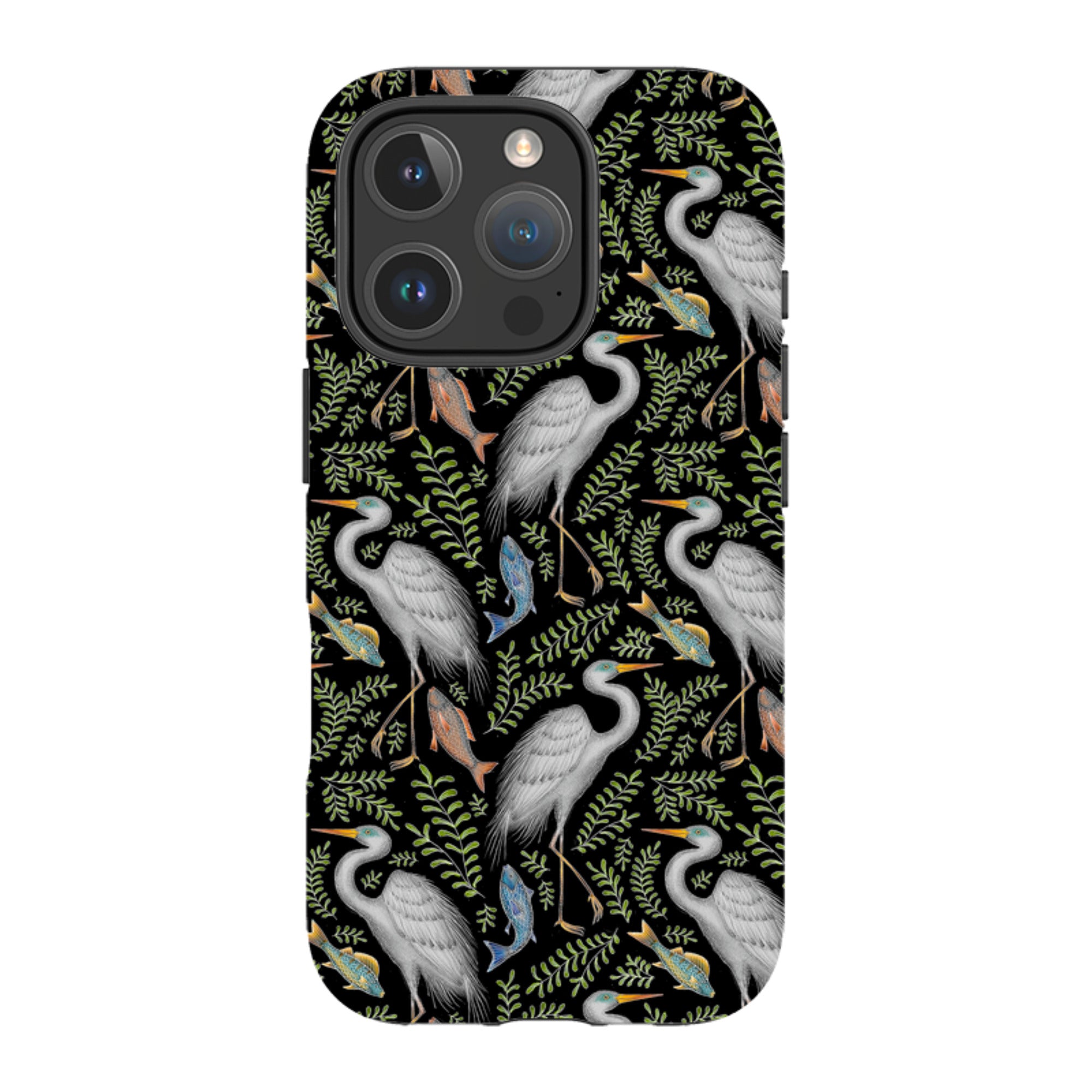 iPhone Tough Case - Egret Pattern By Catherine Rowe