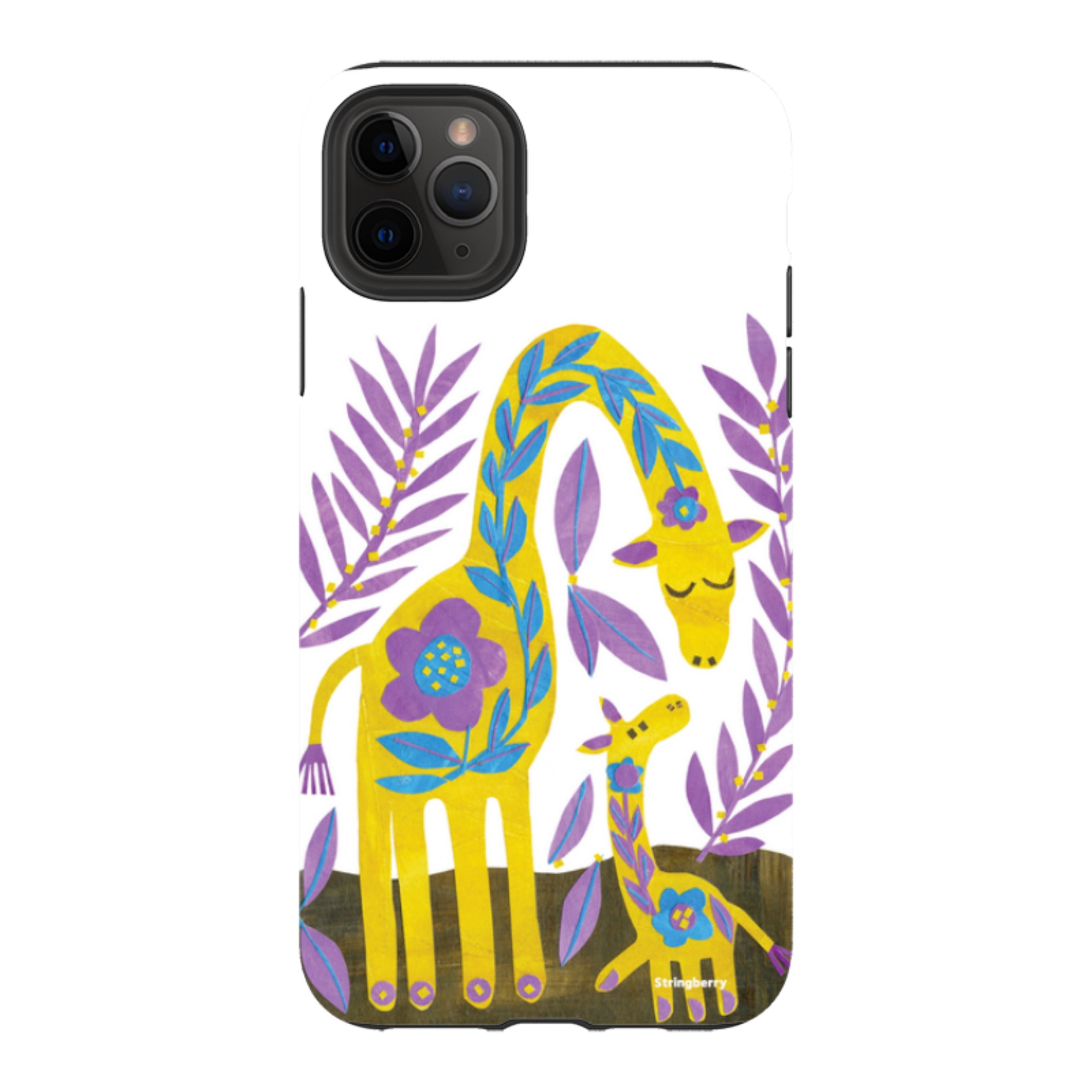 iPhone Tough Case - Folk Giraffes By Tracey English