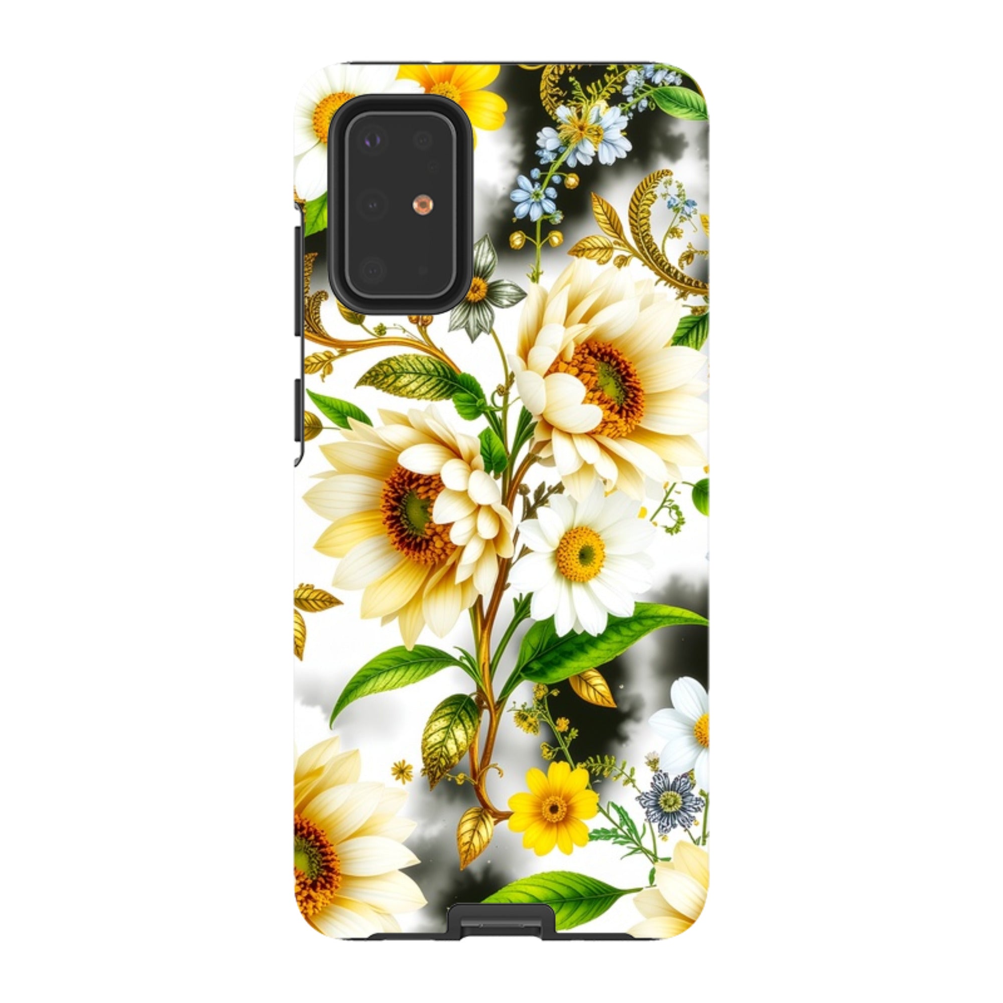 Samsung Tough  Case - Gold Flowers