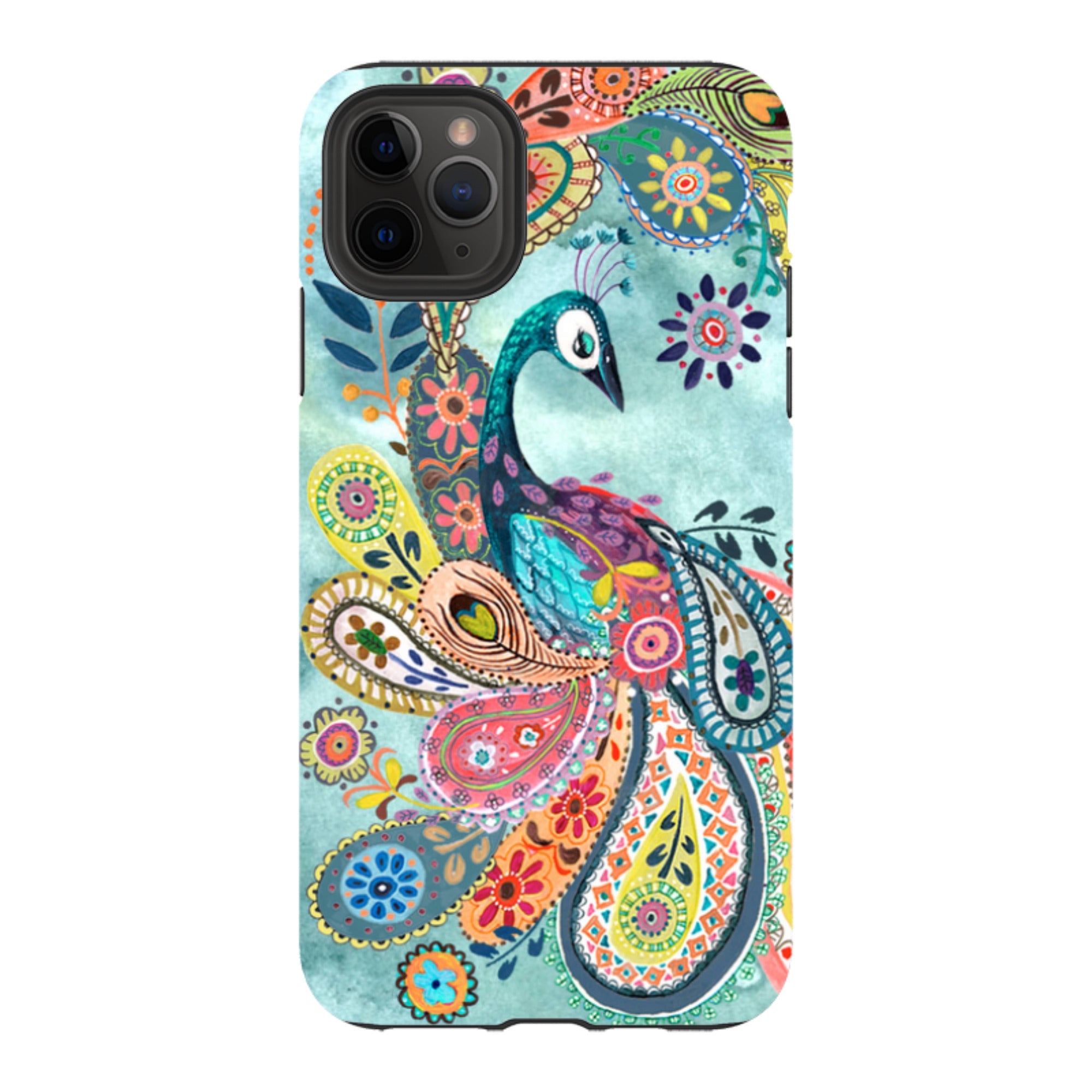 iPhone Tough Case - Peacock Dreams By Caroline Bonne Muller