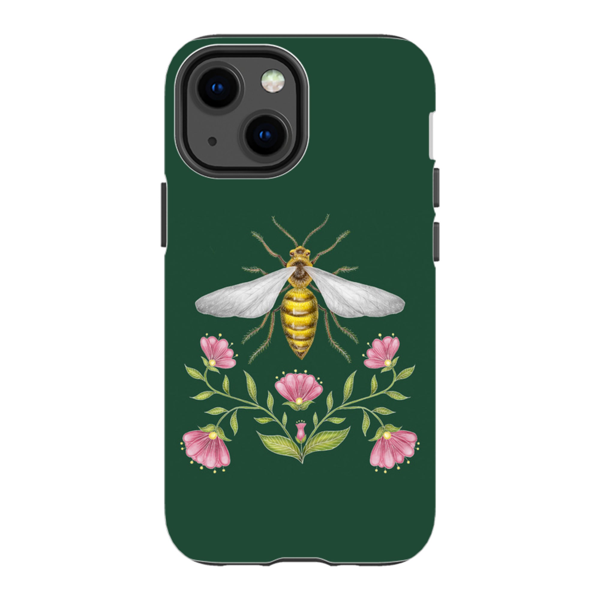 iPhone Tough Case - Wings Of Freedom Emerald By Catherine Rowe